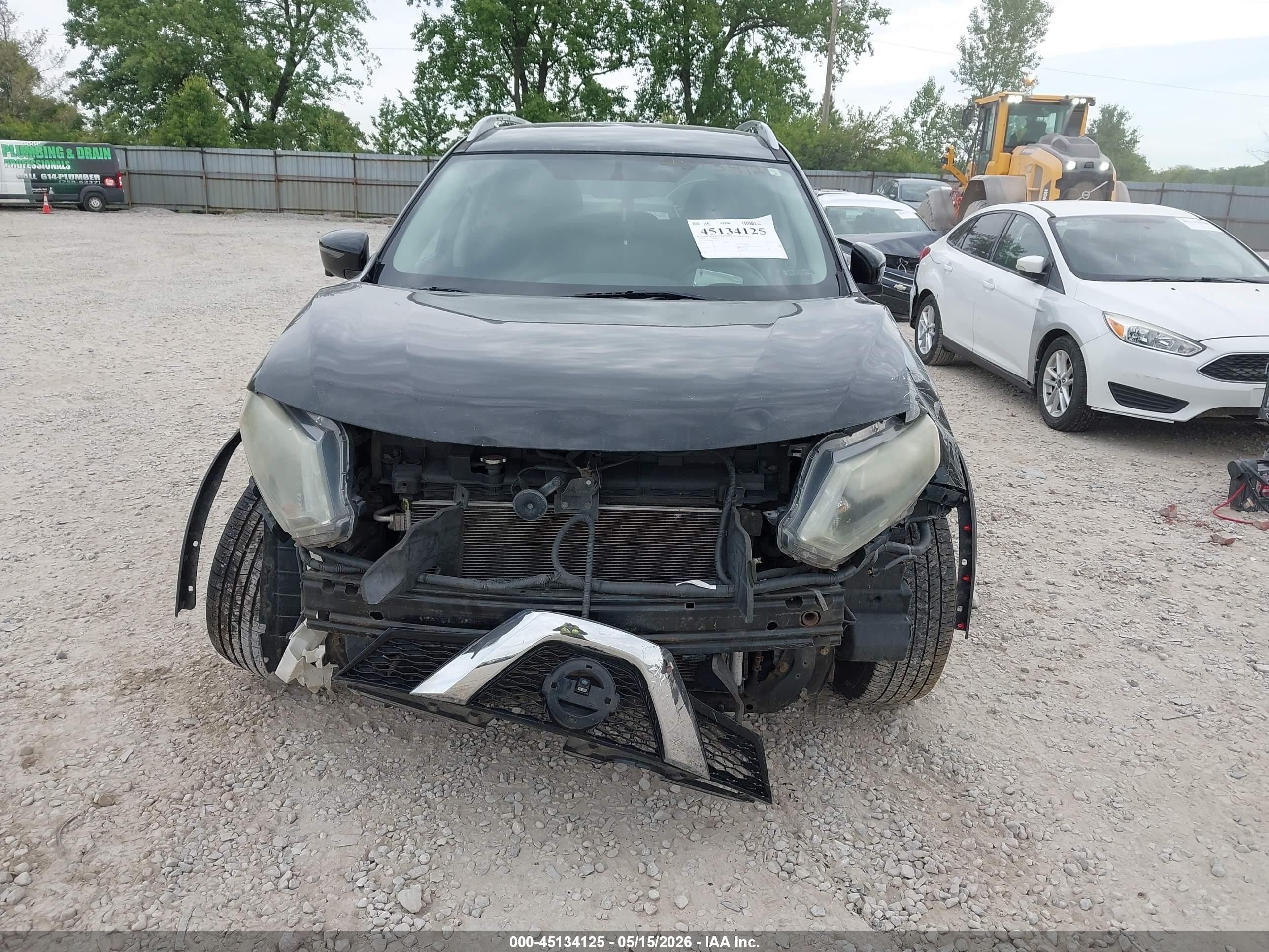 2014 Nissan Rogue Sv Black vin: 5N1AT2MV1EC780153