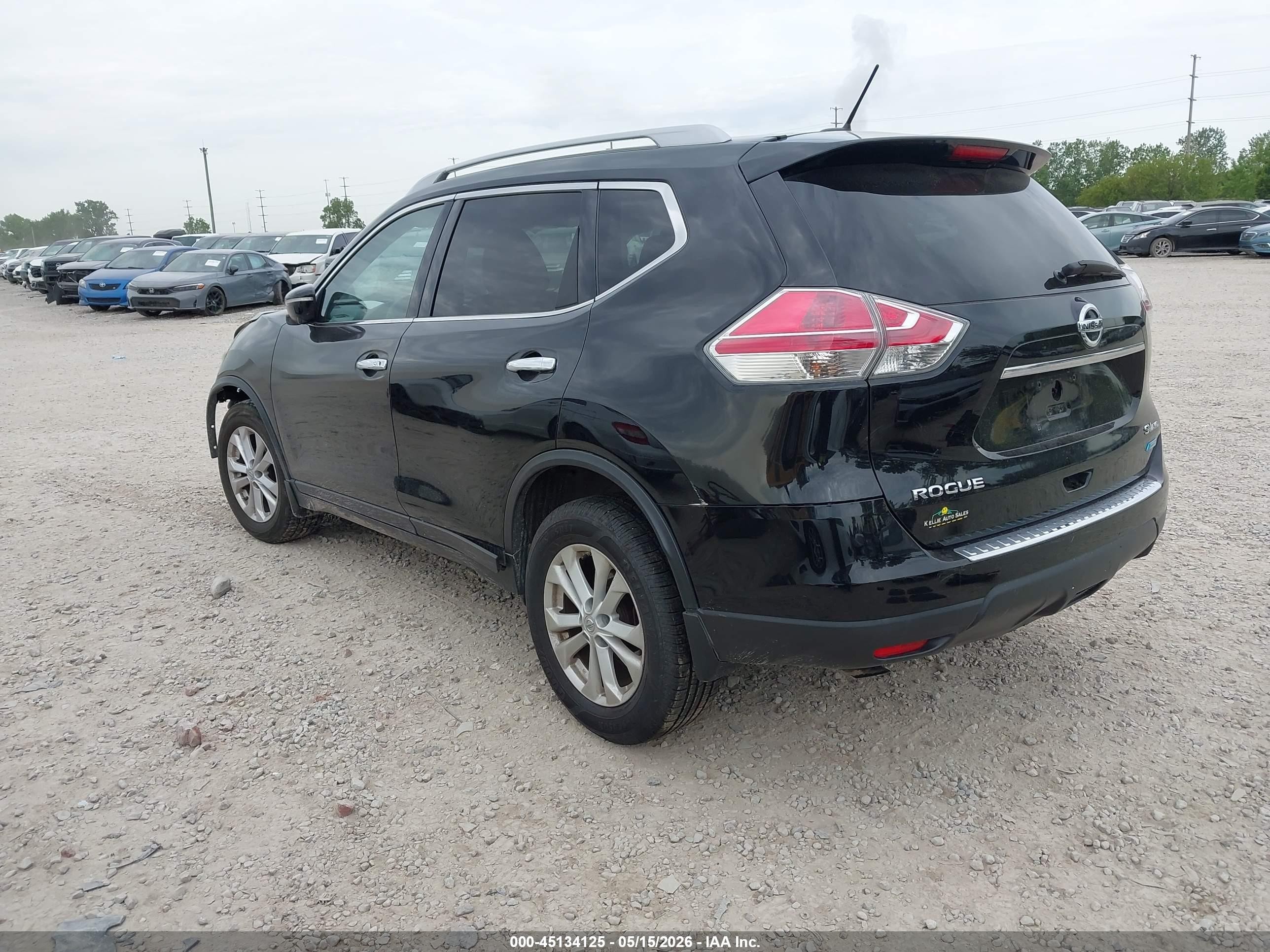 2014 Nissan Rogue Sv Black vin: 5N1AT2MV1EC780153
