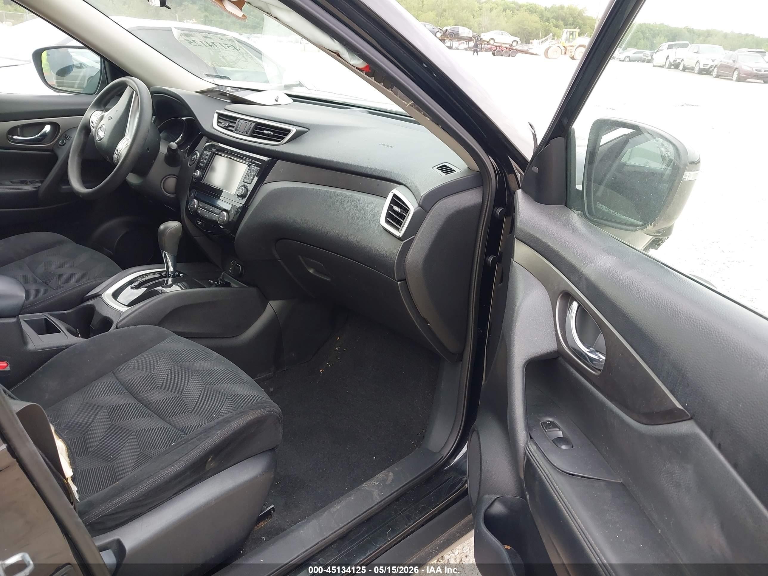 2014 Nissan Rogue Sv Black vin: 5N1AT2MV1EC780153