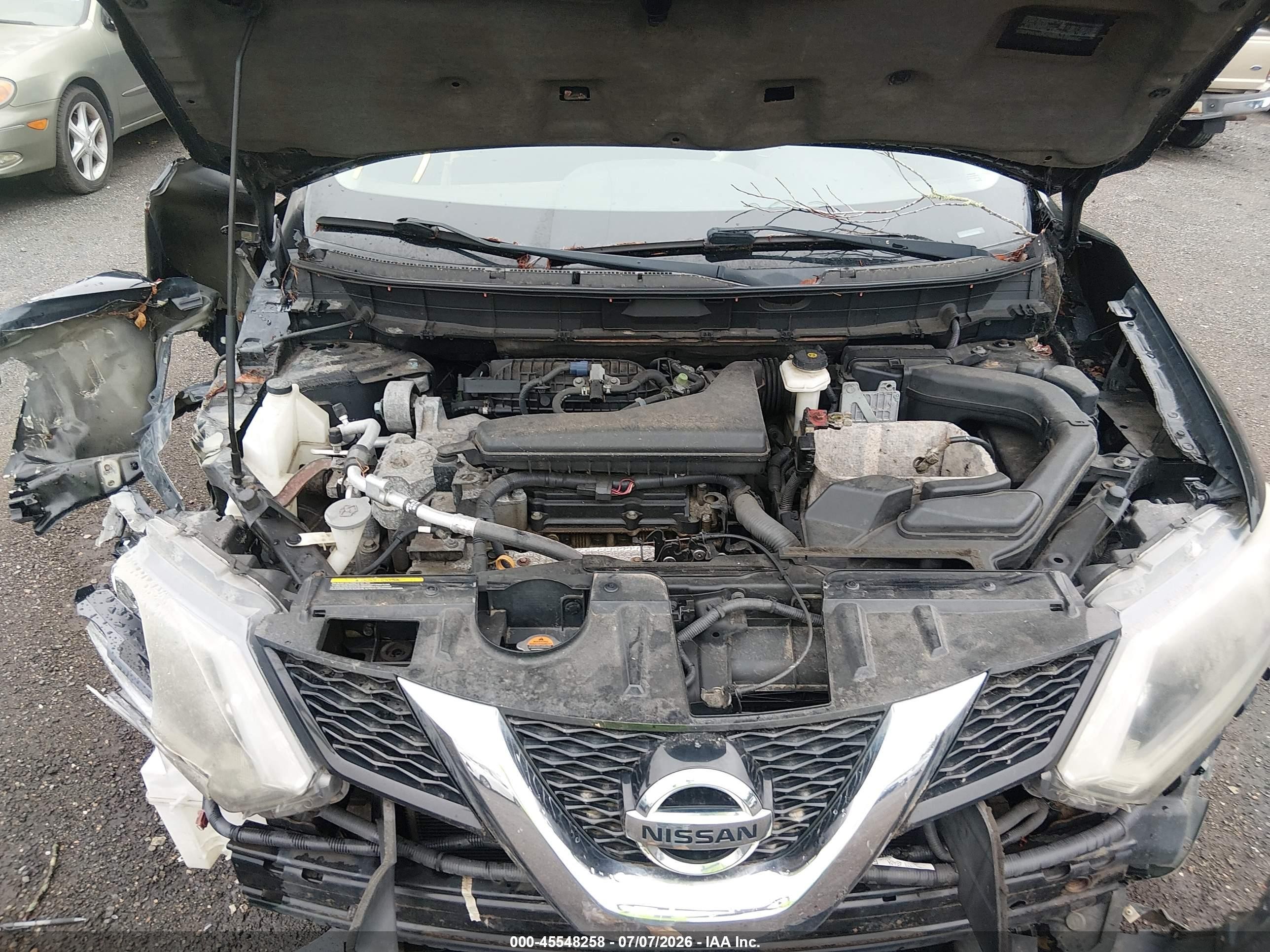 2014 Nissan Rogue S Black vin: 5N1AT2MV1EC783229