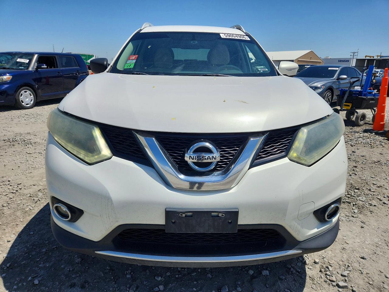2014 Nissan Rogue Sv White vin: 5N1AT2MV1EC786311