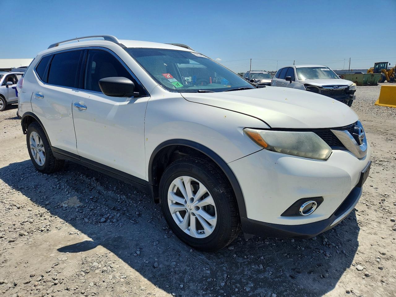 2014 Nissan Rogue Sv White vin: 5N1AT2MV1EC786311