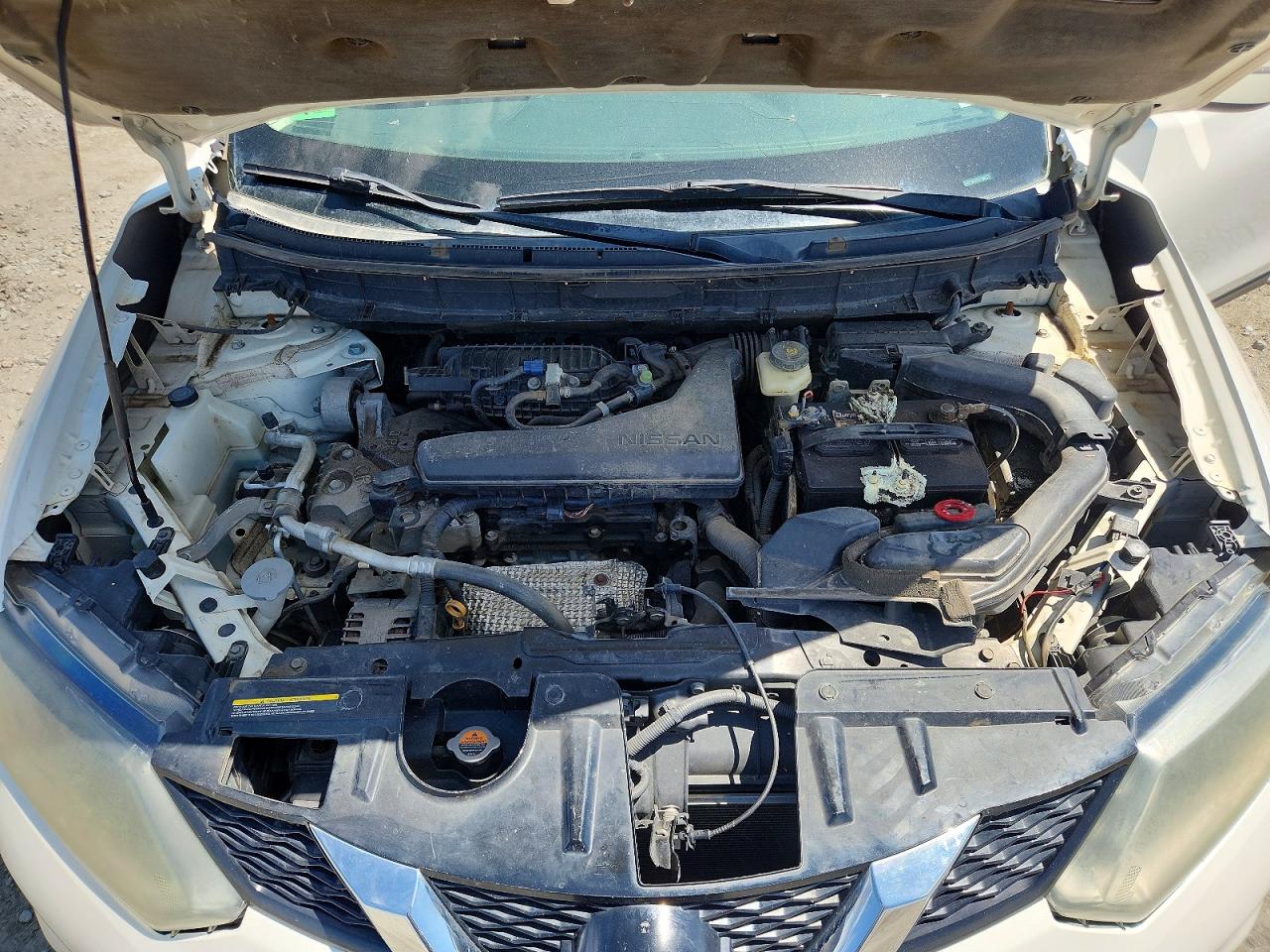 2014 Nissan Rogue Sv White vin: 5N1AT2MV1EC786311