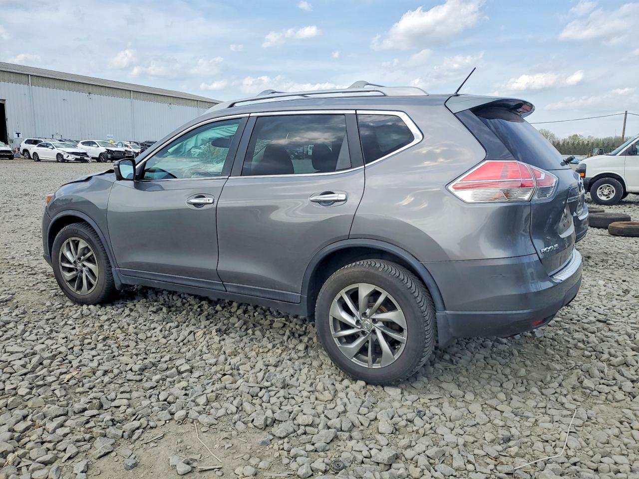 2014 Nissan Rogue Sl Gray vin: 5N1AT2MV1EC787054