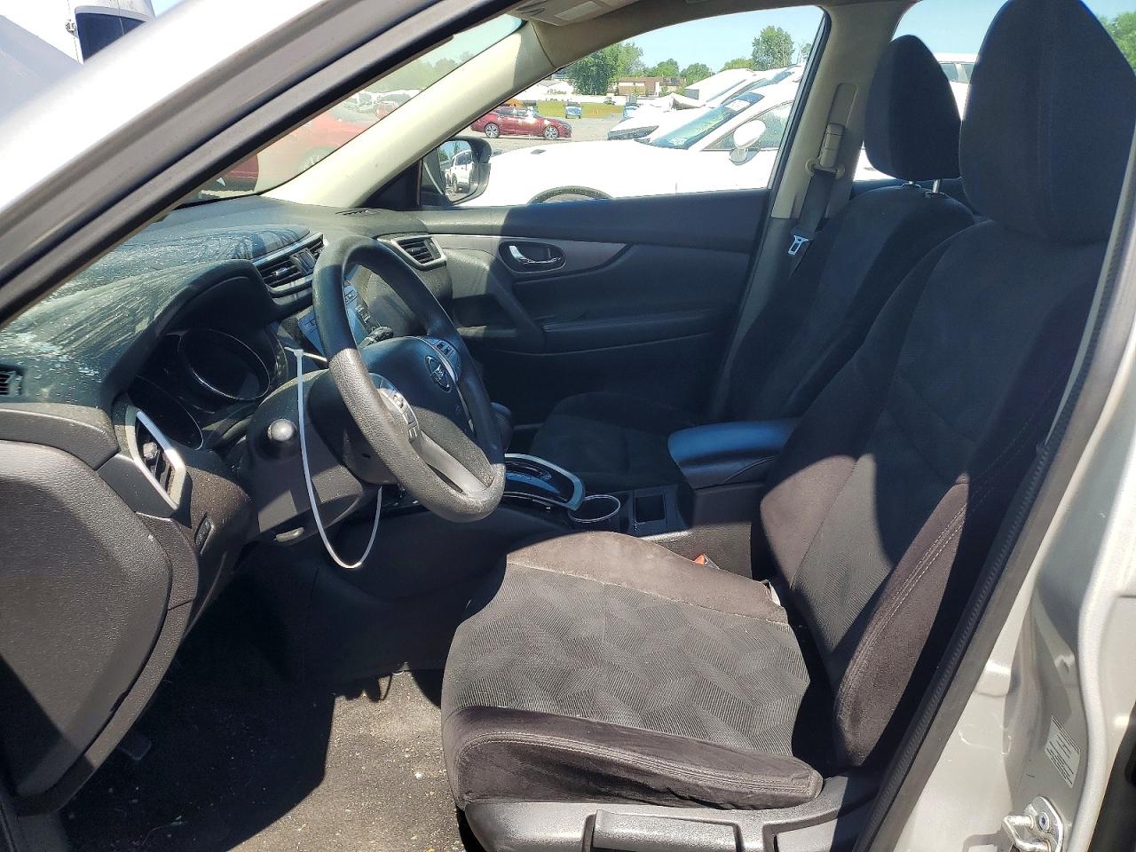 2014 Nissan Rogue S Silver vin: 5N1AT2MV1EC792335