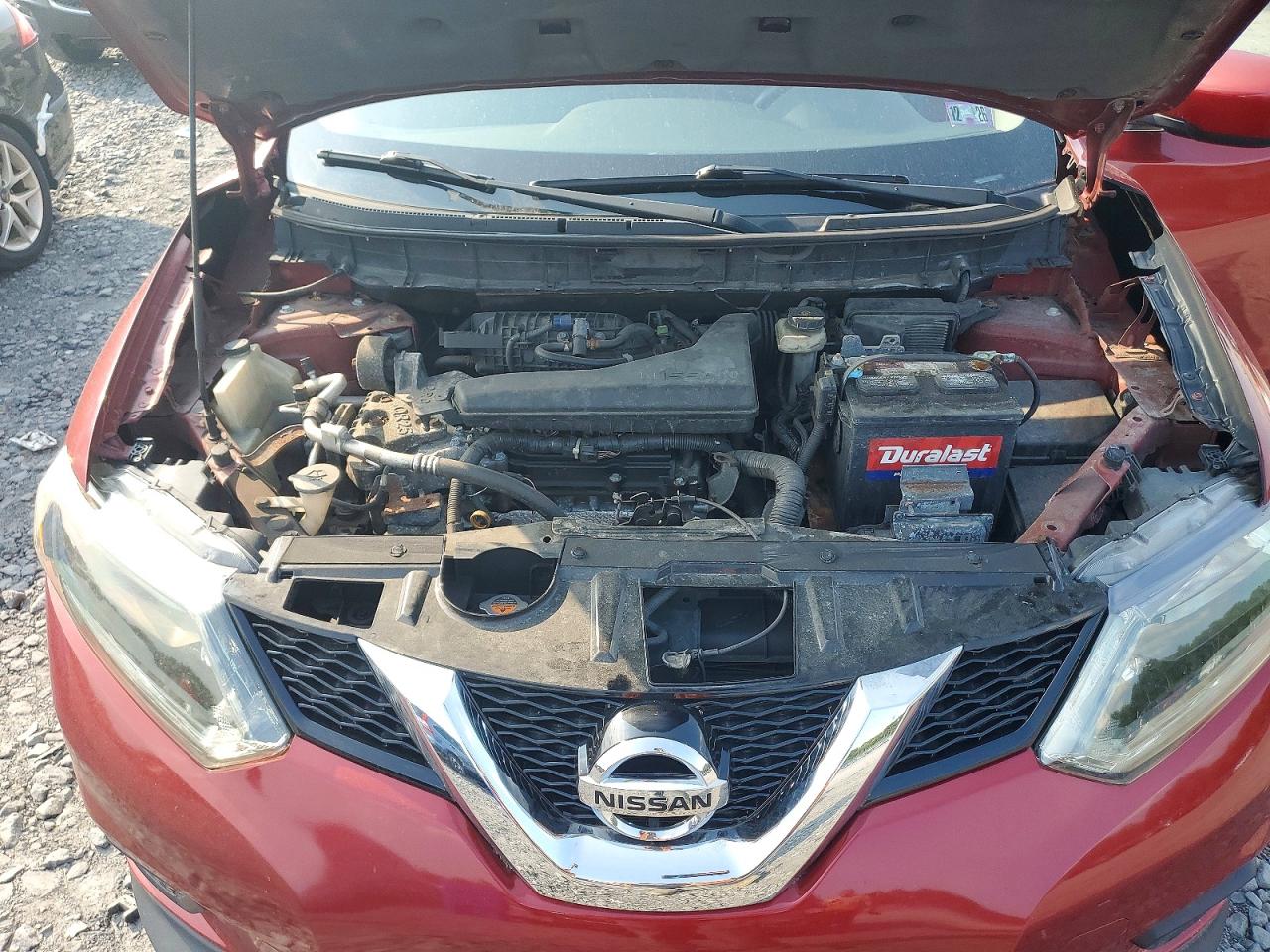 2014 Nissan Rogue S Красный vin: 5N1AT2MV1EC800921
