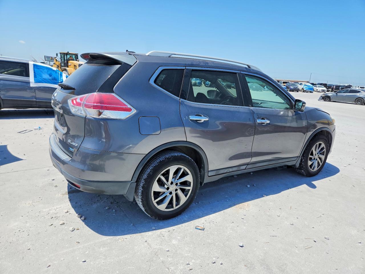 2014 Nissan Rogue Sl Silver vin: 5N1AT2MV1EC804564