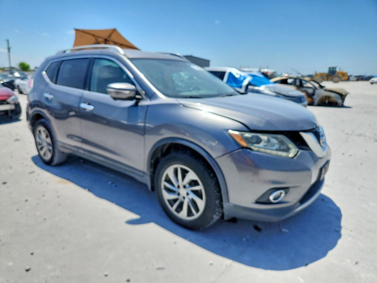 2014 Nissan Rogue Sl Silver vin: 5N1AT2MV1EC804564