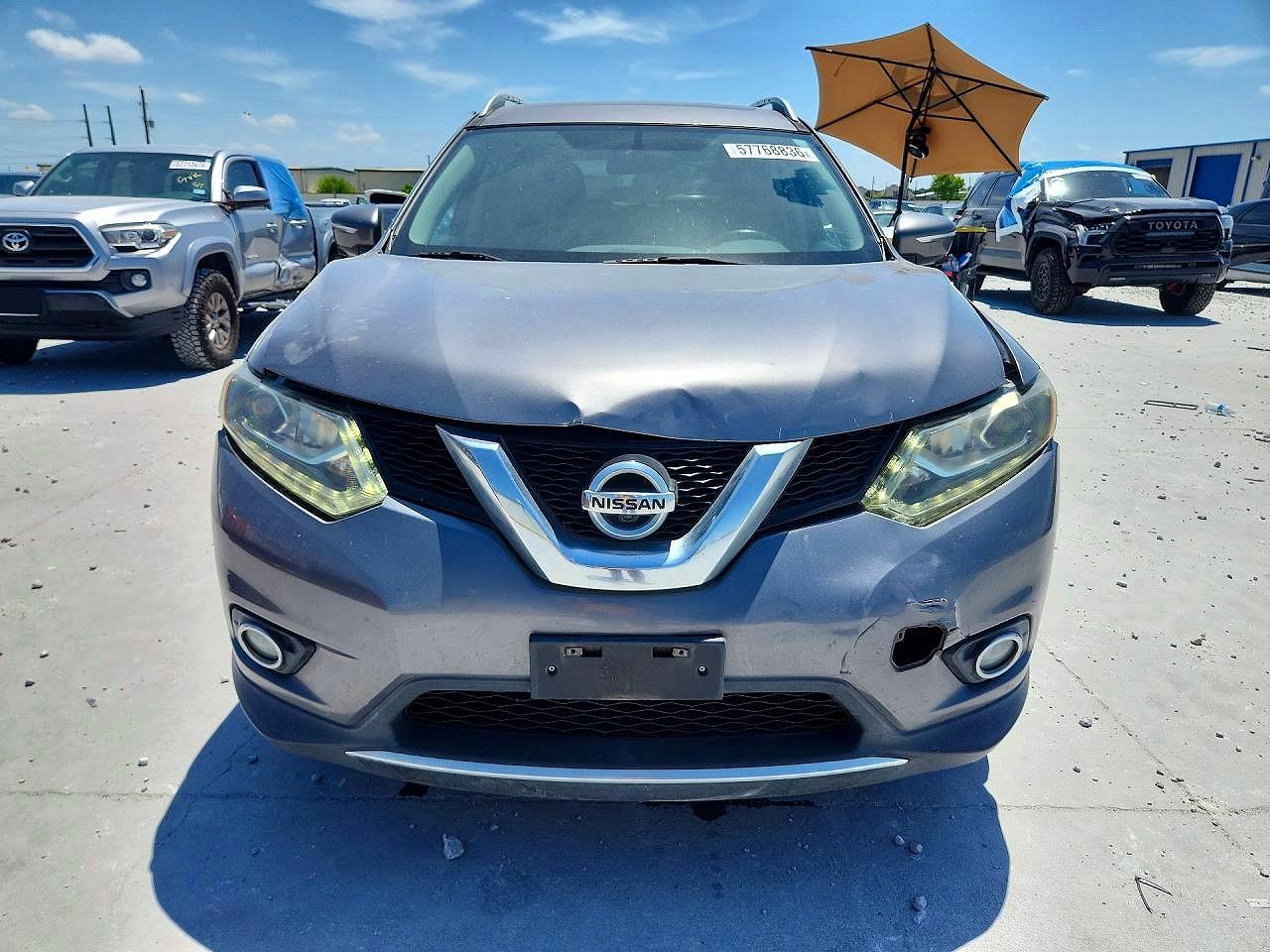 2014 Nissan Rogue Sl Silver vin: 5N1AT2MV1EC804564