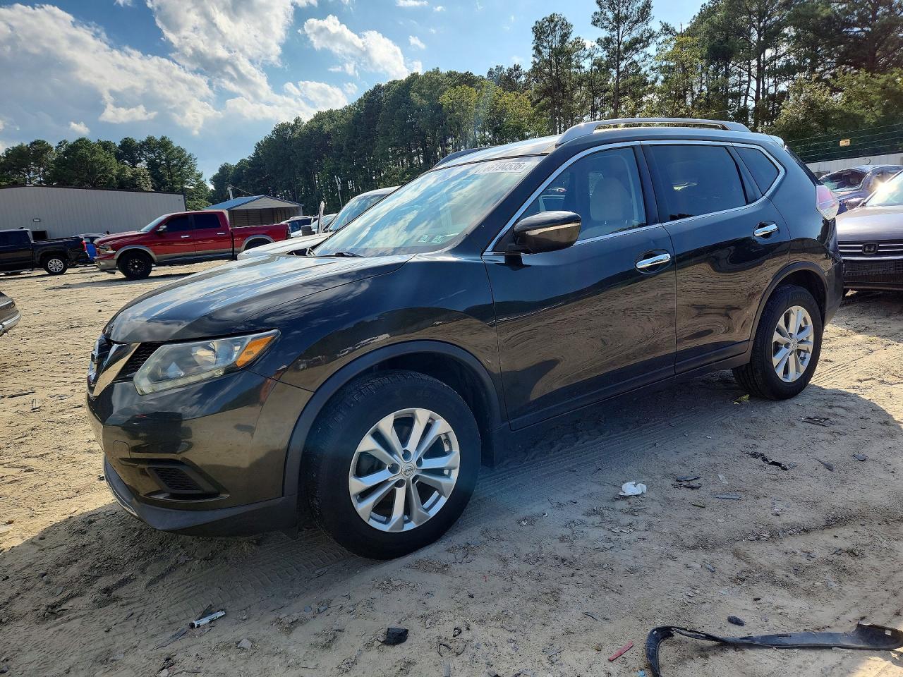 2014 Nissan Rogue Sv Green vin: 5N1AT2MV1EC810350