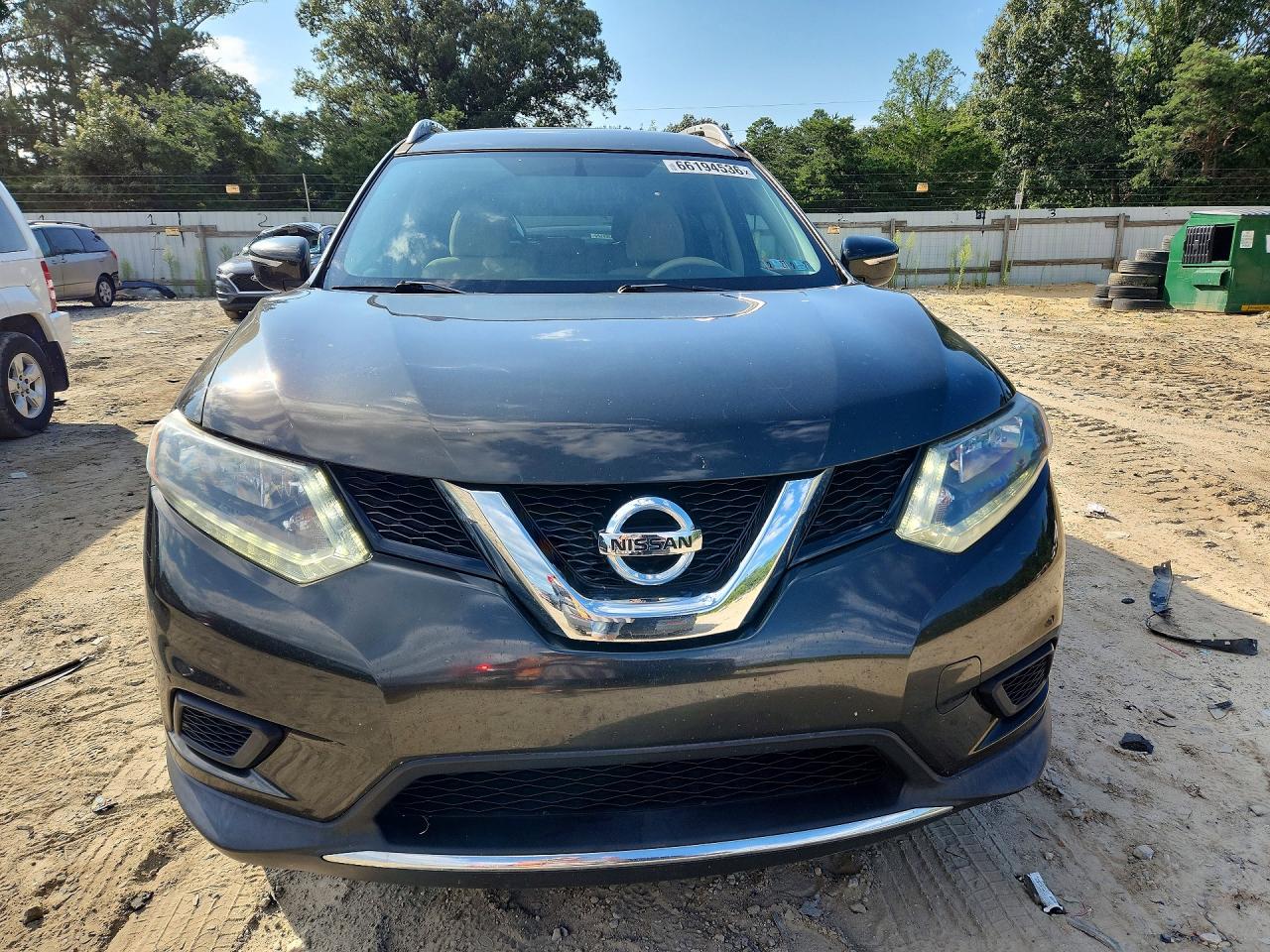 2014 Nissan Rogue Sv Green vin: 5N1AT2MV1EC810350