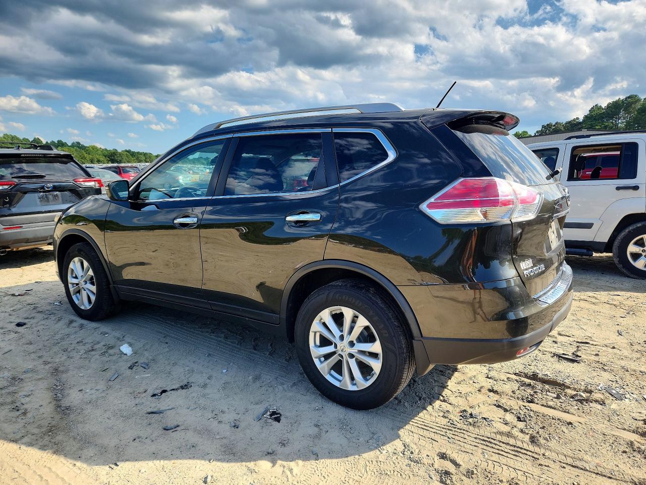 2014 Nissan Rogue Sv Green vin: 5N1AT2MV1EC810350