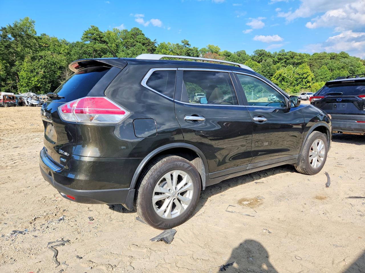 2014 Nissan Rogue Sv Green vin: 5N1AT2MV1EC810350