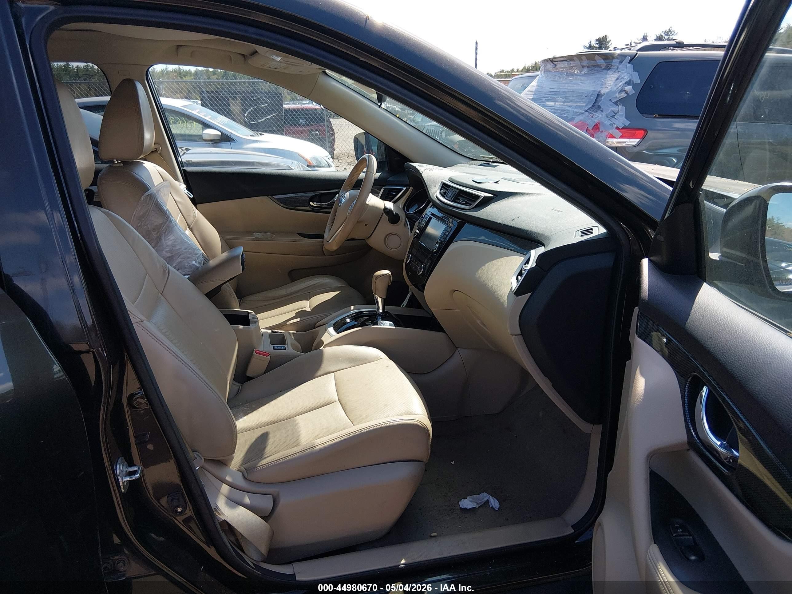2014 Nissan Rogue Sl Серый vin: 5N1AT2MV1EC812809