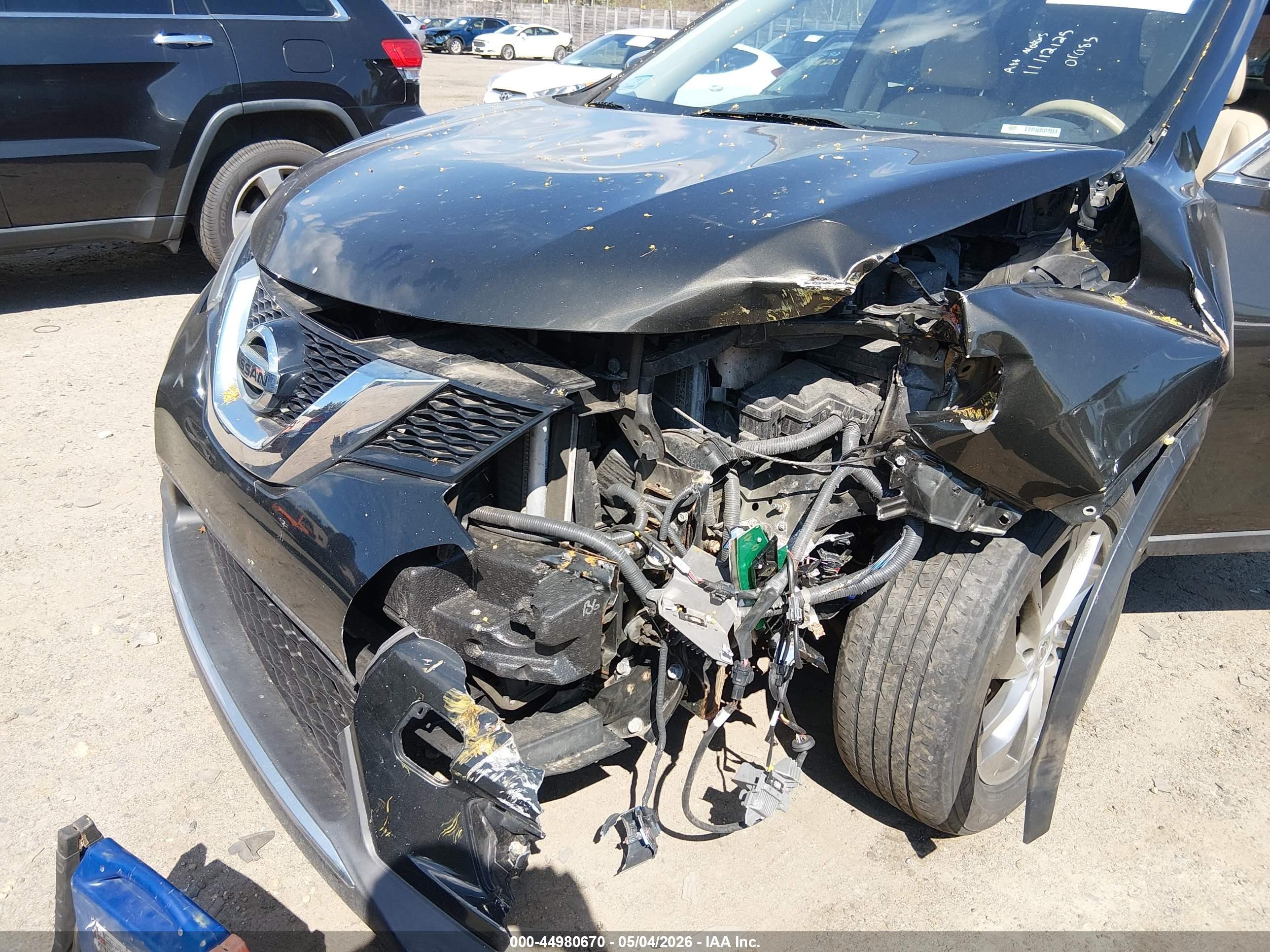 2014 Nissan Rogue Sl Серый vin: 5N1AT2MV1EC812809