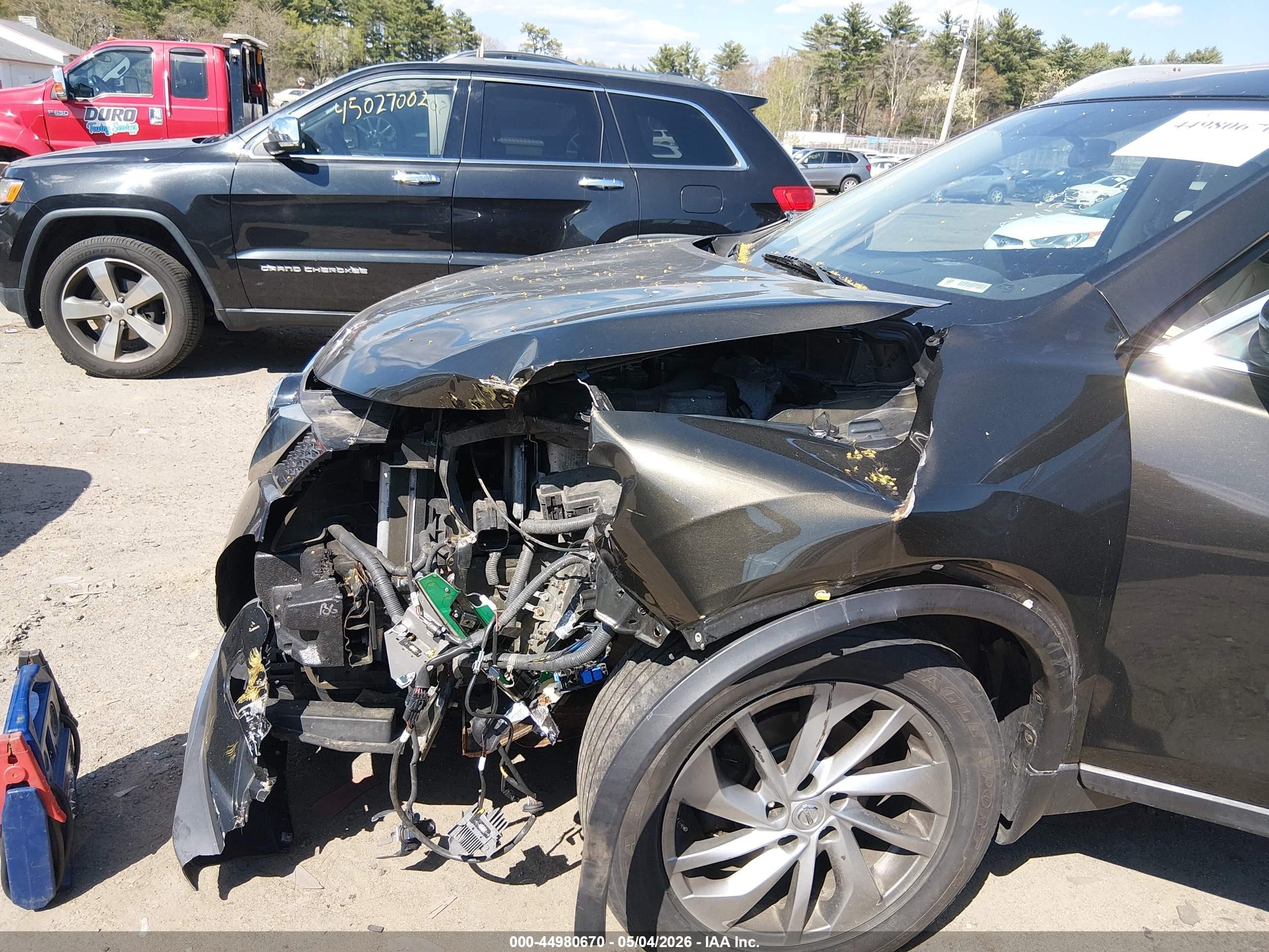 2014 Nissan Rogue Sl Серый vin: 5N1AT2MV1EC812809