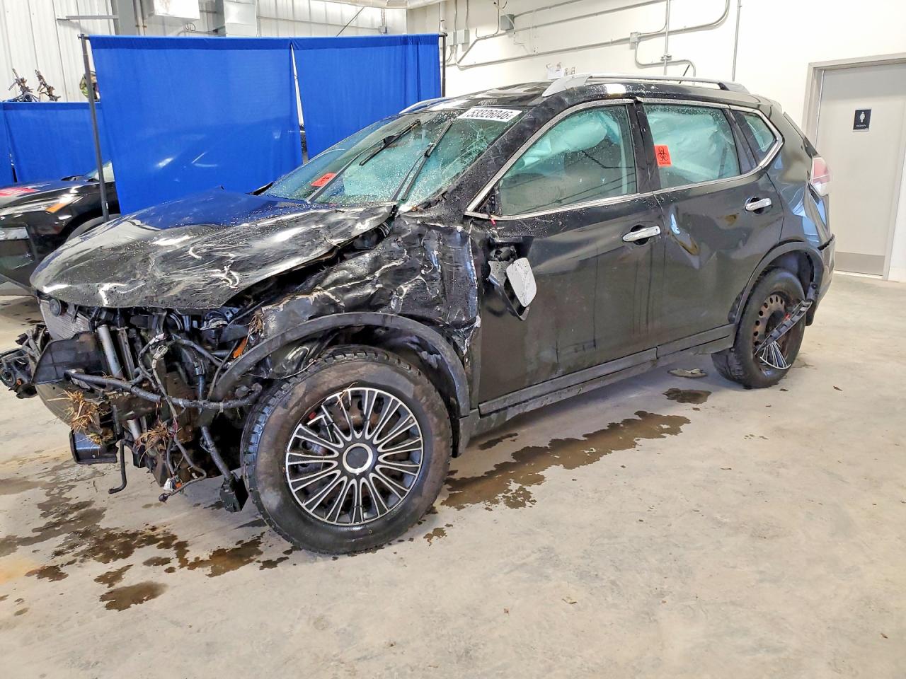 2014 Nissan Rogue S Black vin: 5N1AT2MV1EC826354