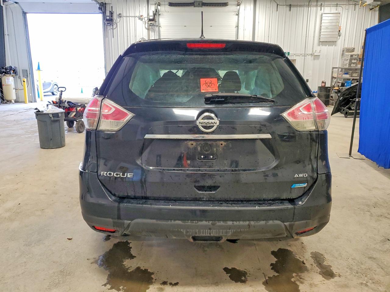 2014 Nissan Rogue S Черный vin: 5N1AT2MV1EC826354