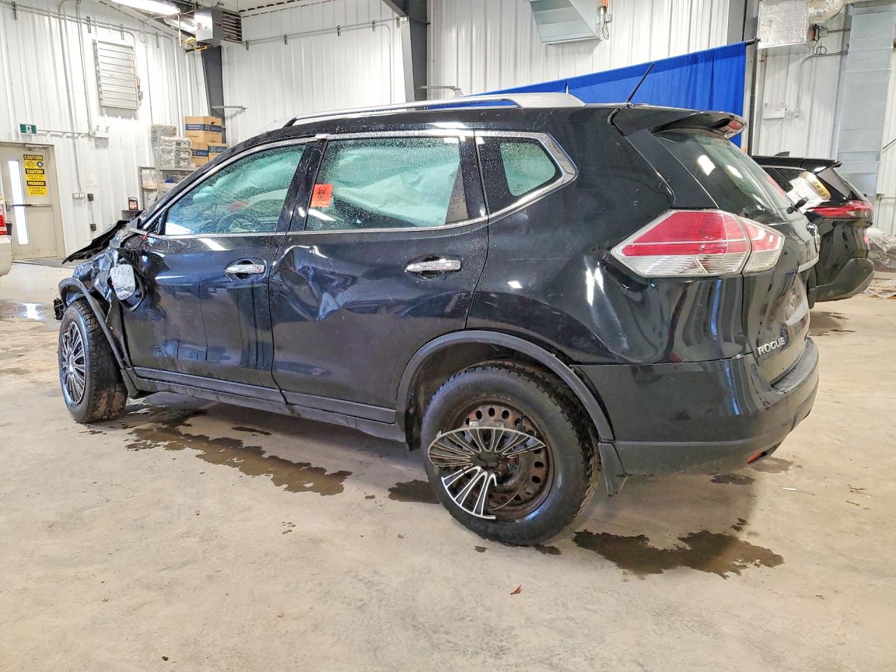2014 Nissan Rogue S Черный vin: 5N1AT2MV1EC826354