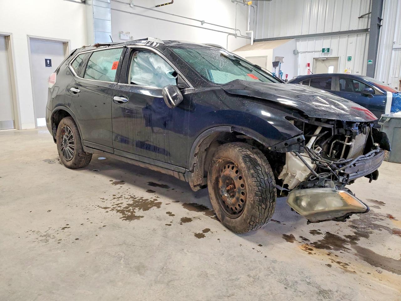 2014 Nissan Rogue S Черный vin: 5N1AT2MV1EC826354