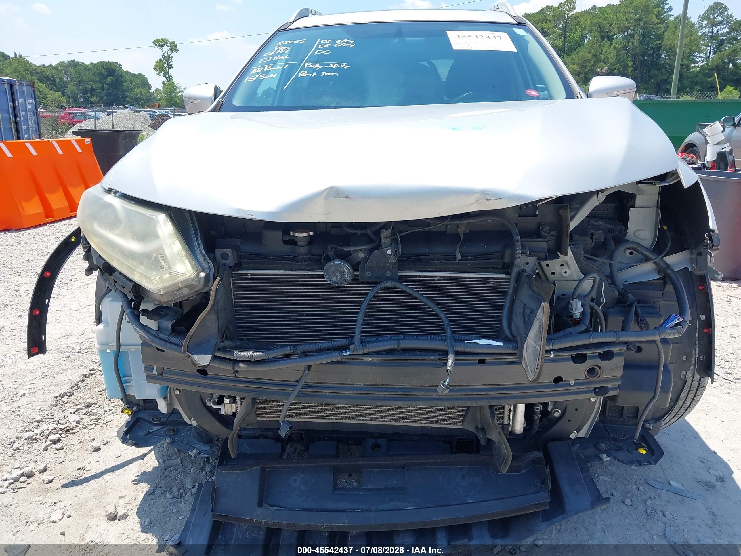 2014 Nissan Rogue Sl Серебряный vin: 5N1AT2MV1EC828766