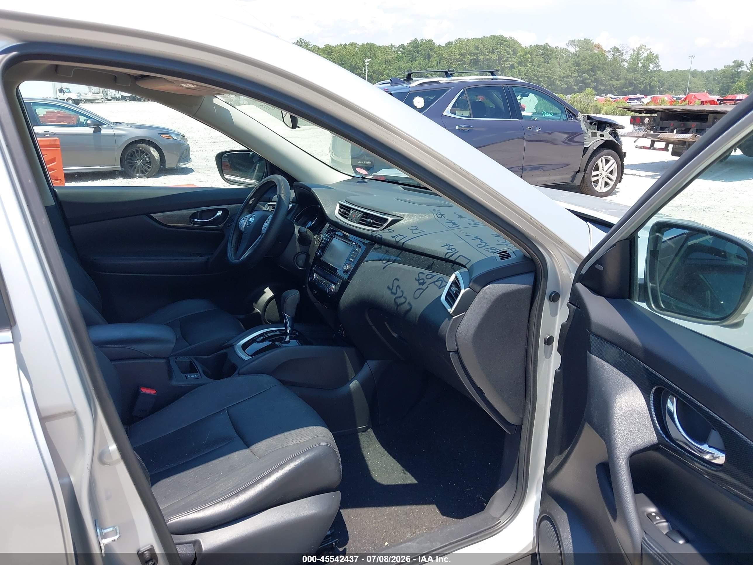 2014 Nissan Rogue Sl Серебряный vin: 5N1AT2MV1EC828766