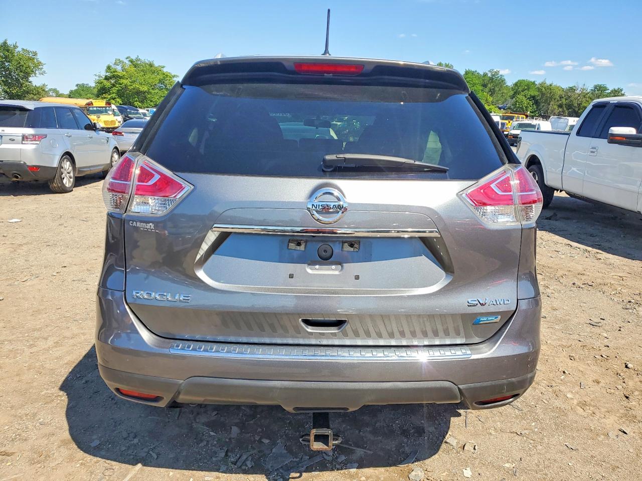 2014 Nissan Rogue Sv Серый vin: 5N1AT2MV1EC831389