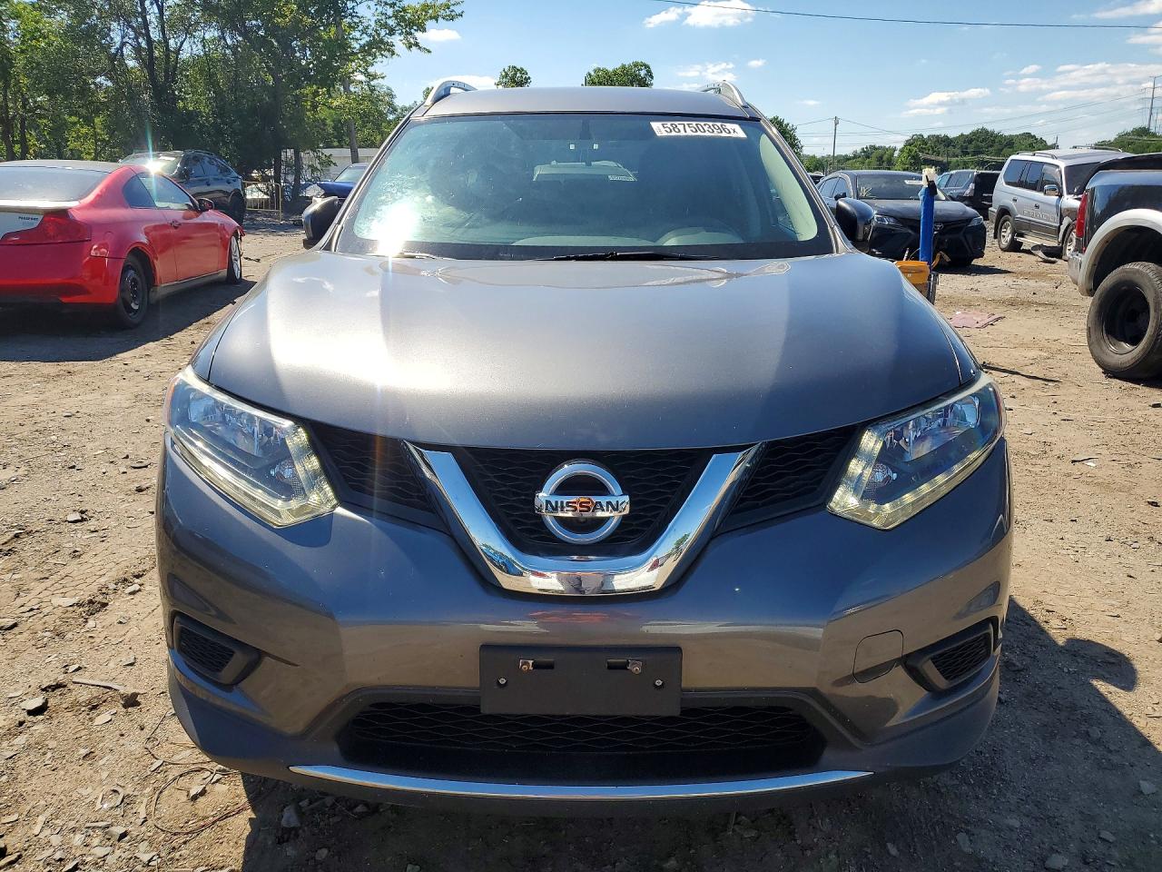 2014 Nissan Rogue Sv Серый vin: 5N1AT2MV1EC831389