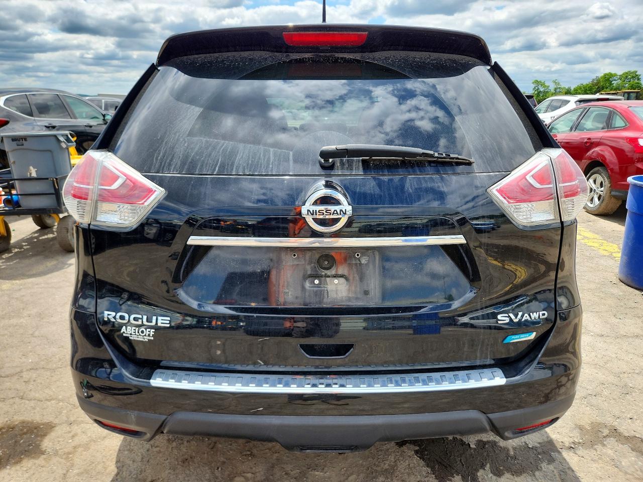 2014 Nissan Rogue Sv Black vin: 5N1AT2MV1EC840254