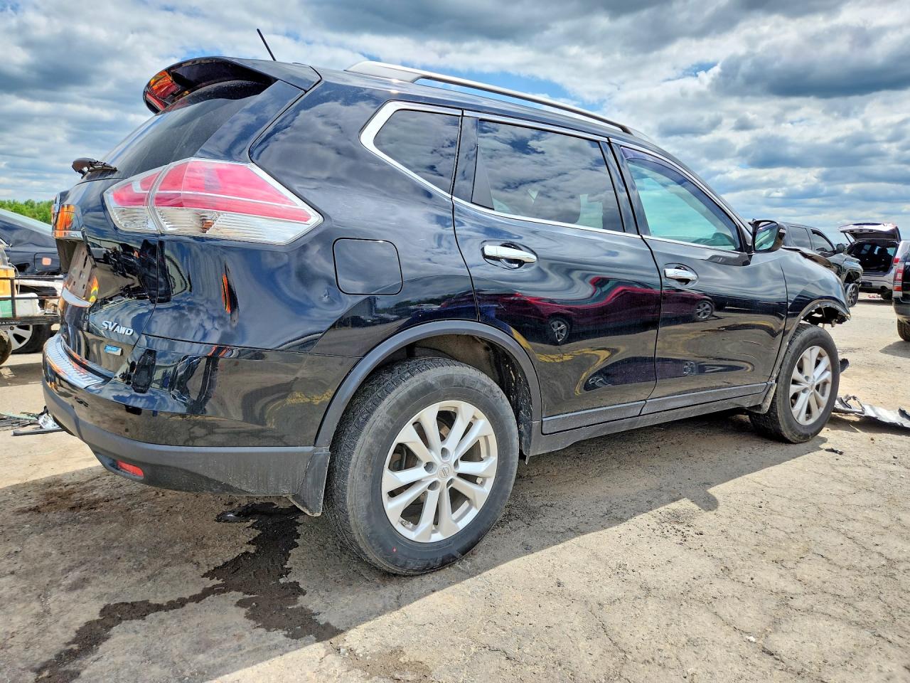 2014 Nissan Rogue Sv Black vin: 5N1AT2MV1EC840254