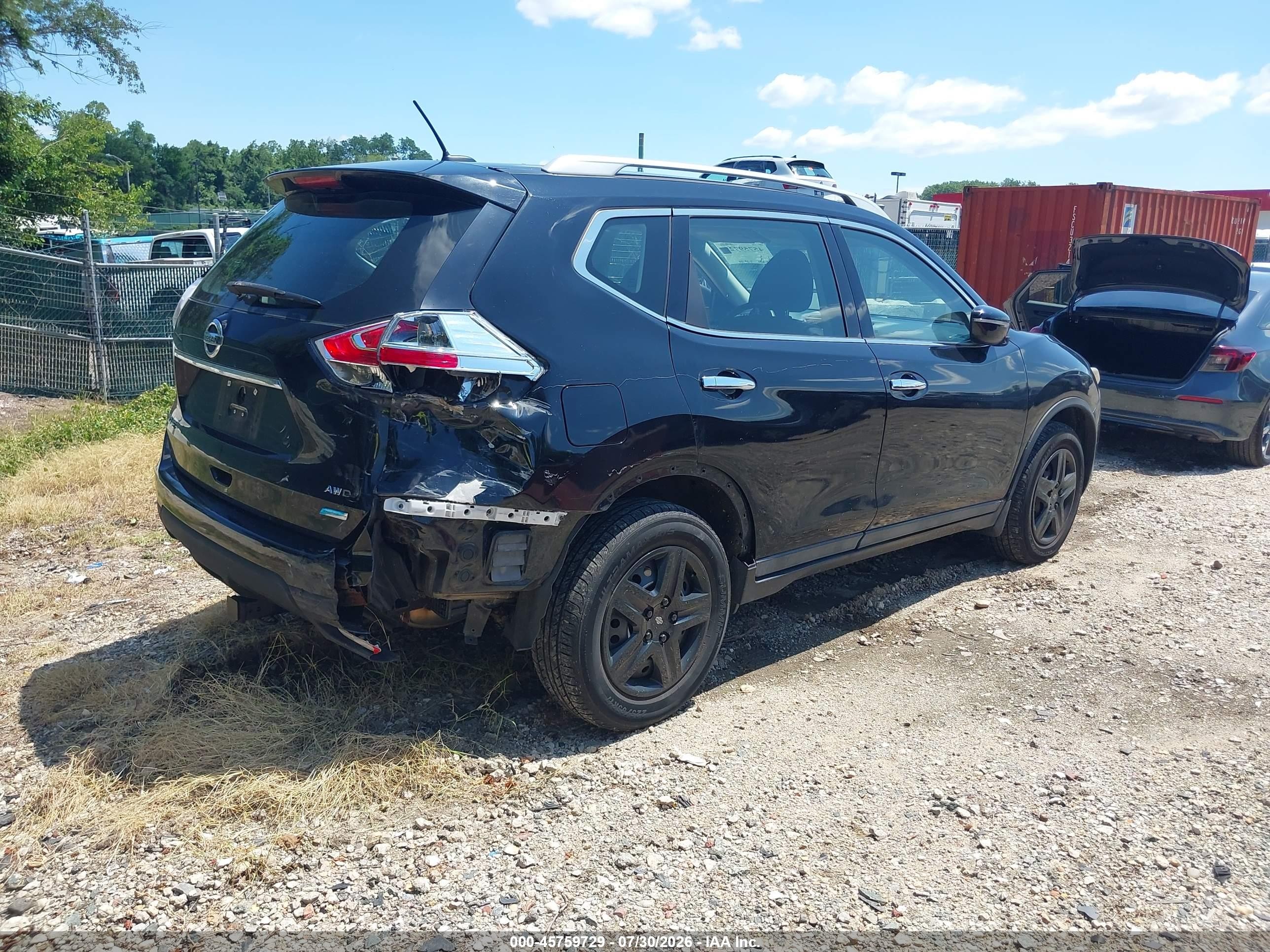 2014 Nissan Rogue S/sl/sv Black vin: 5N1AT2MV1EC848774