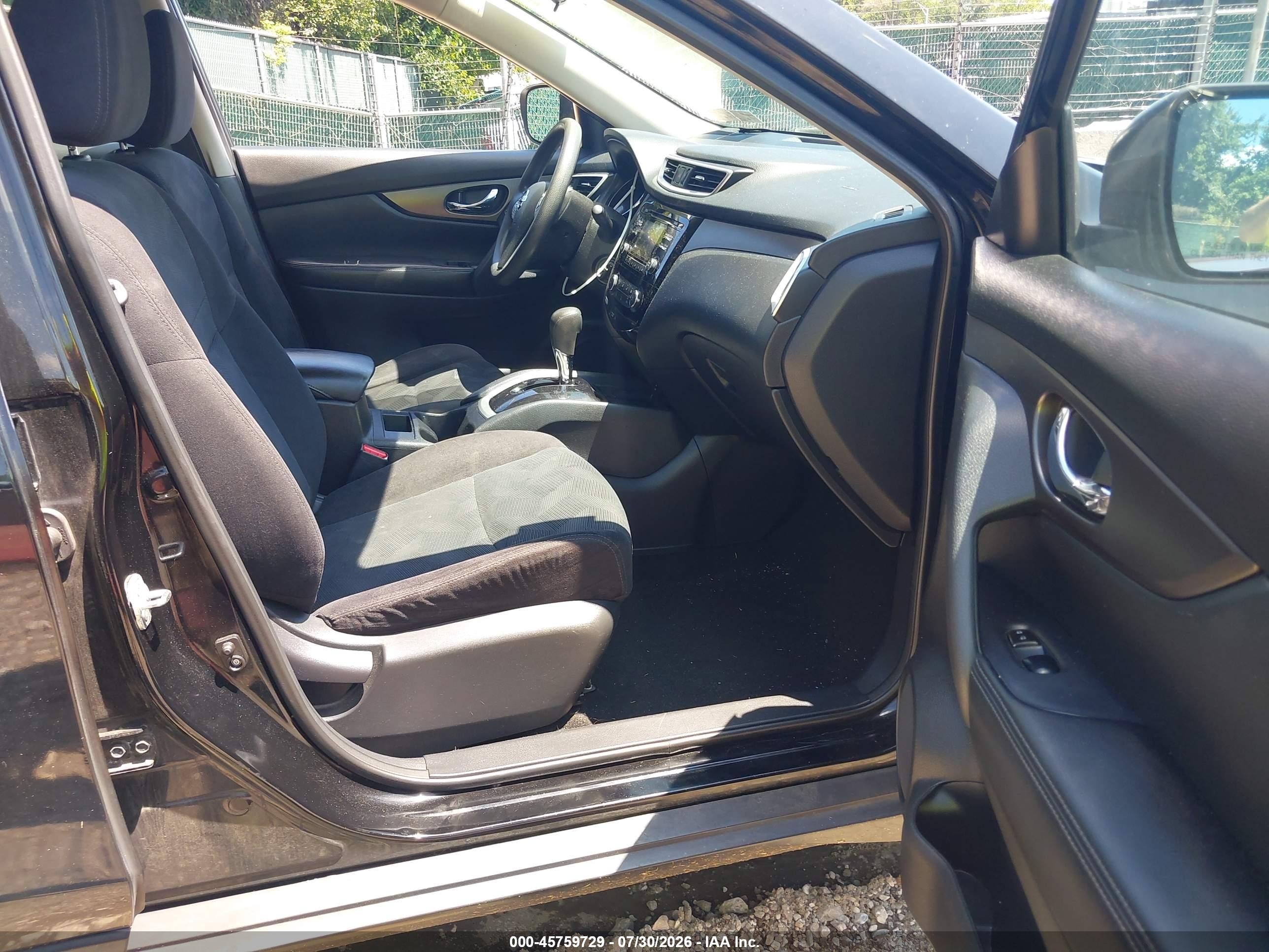 2014 Nissan Rogue S/sl/sv Black vin: 5N1AT2MV1EC848774
