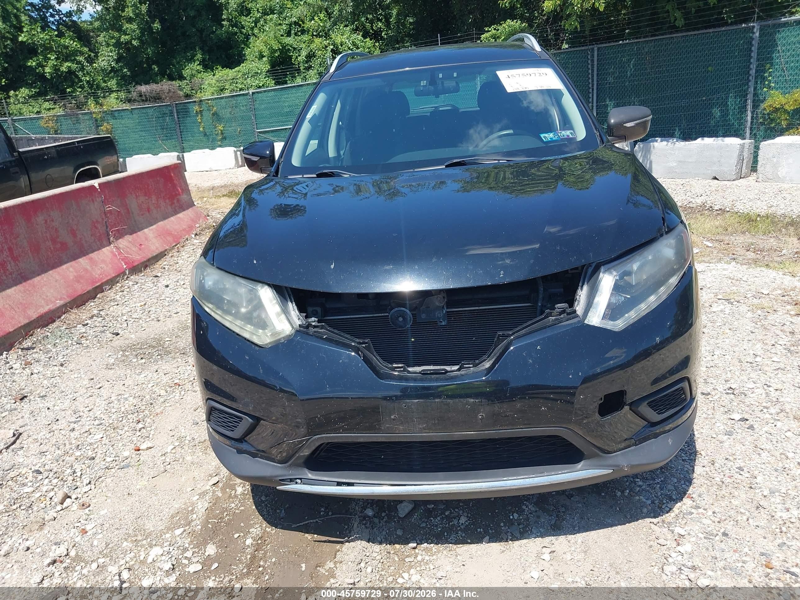 2014 Nissan Rogue S/sl/sv Black vin: 5N1AT2MV1EC848774