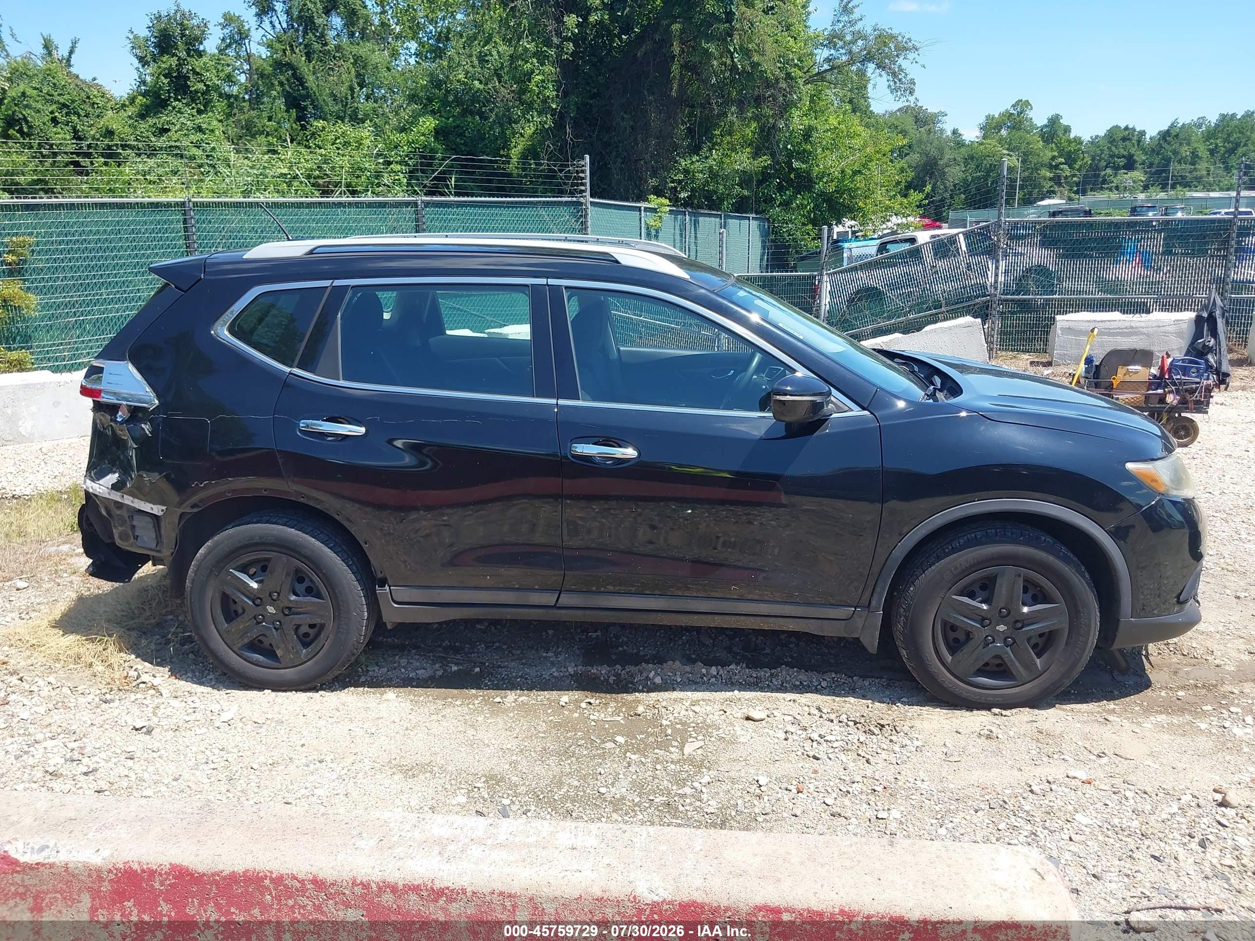 2014 Nissan Rogue S/sl/sv Black vin: 5N1AT2MV1EC848774