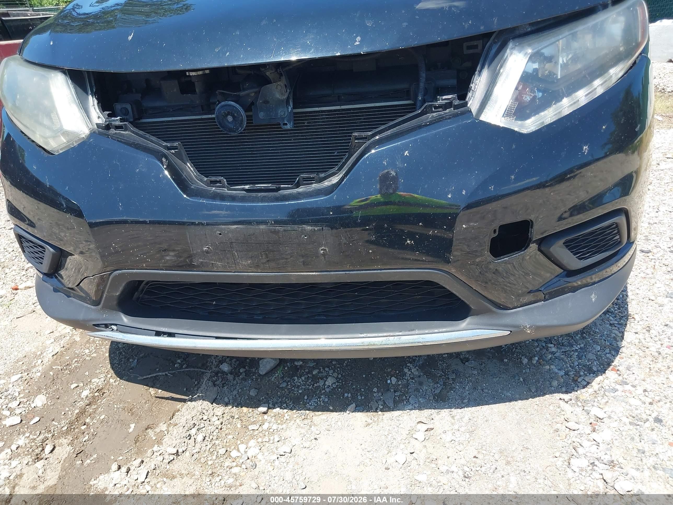 2014 Nissan Rogue S/sl/sv Black vin: 5N1AT2MV1EC848774