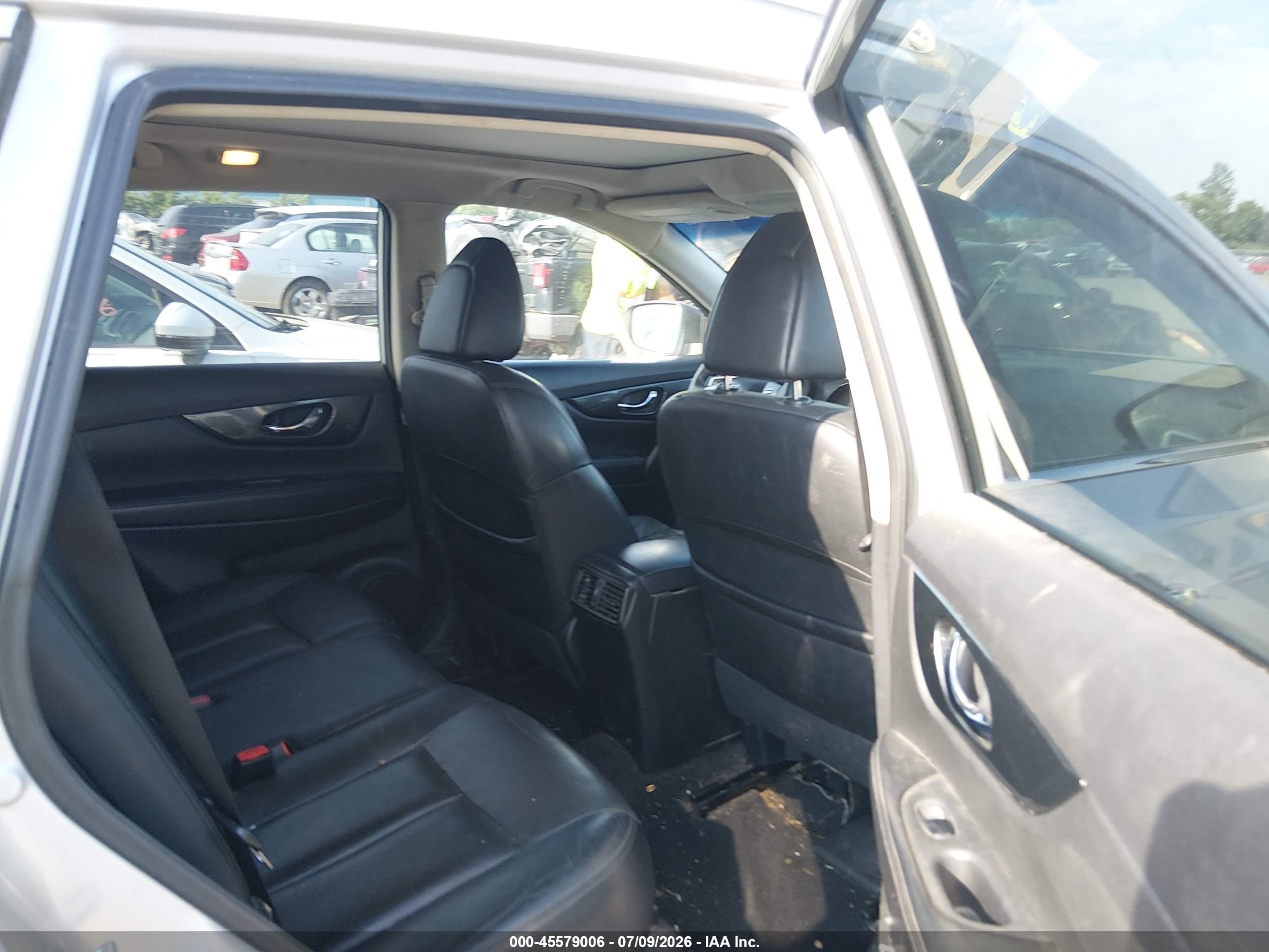 2014 Nissan Rogue Sl Silver vin: 5N1AT2MV1EC851013