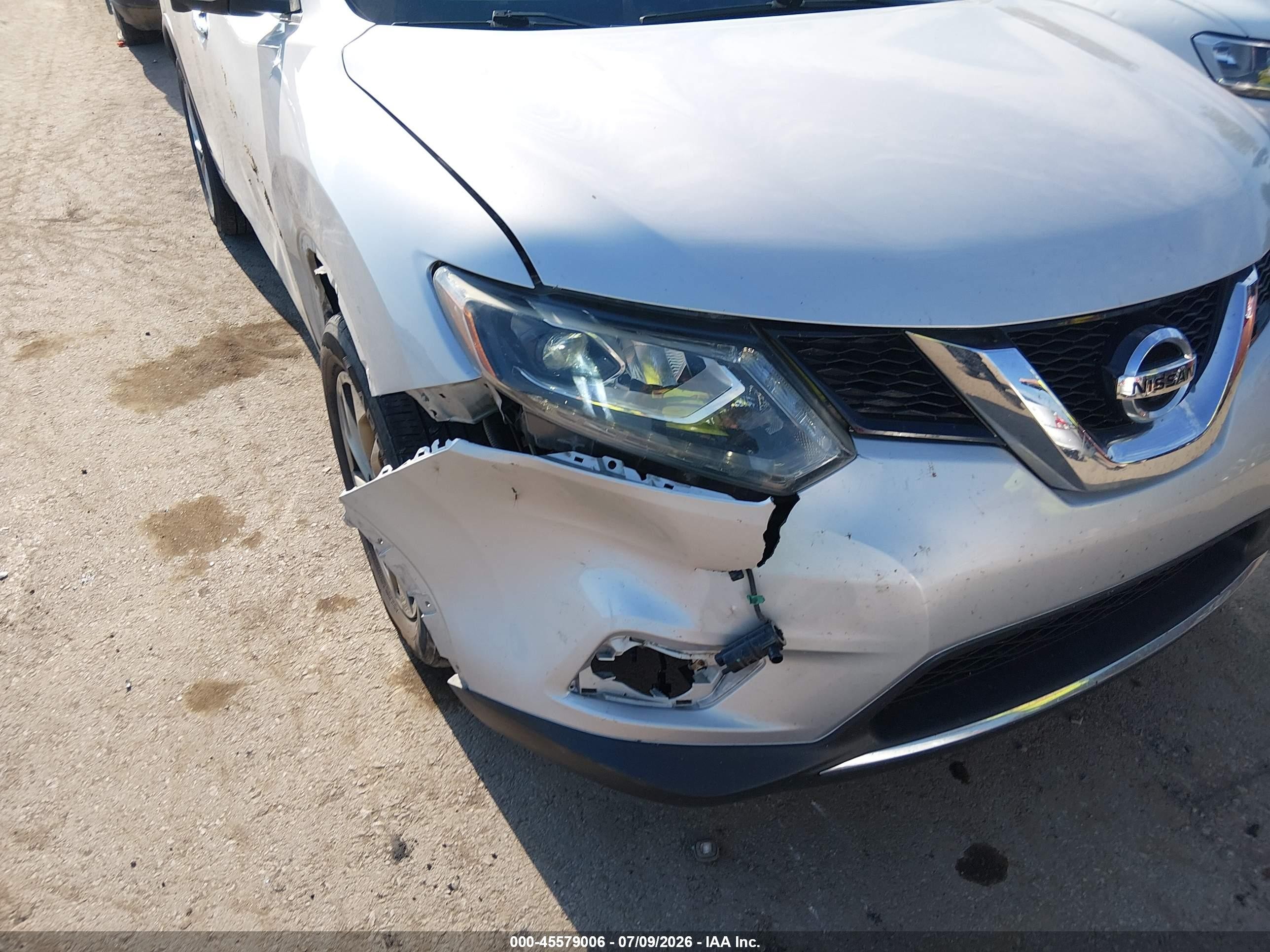 2014 Nissan Rogue Sl Silver vin: 5N1AT2MV1EC851013