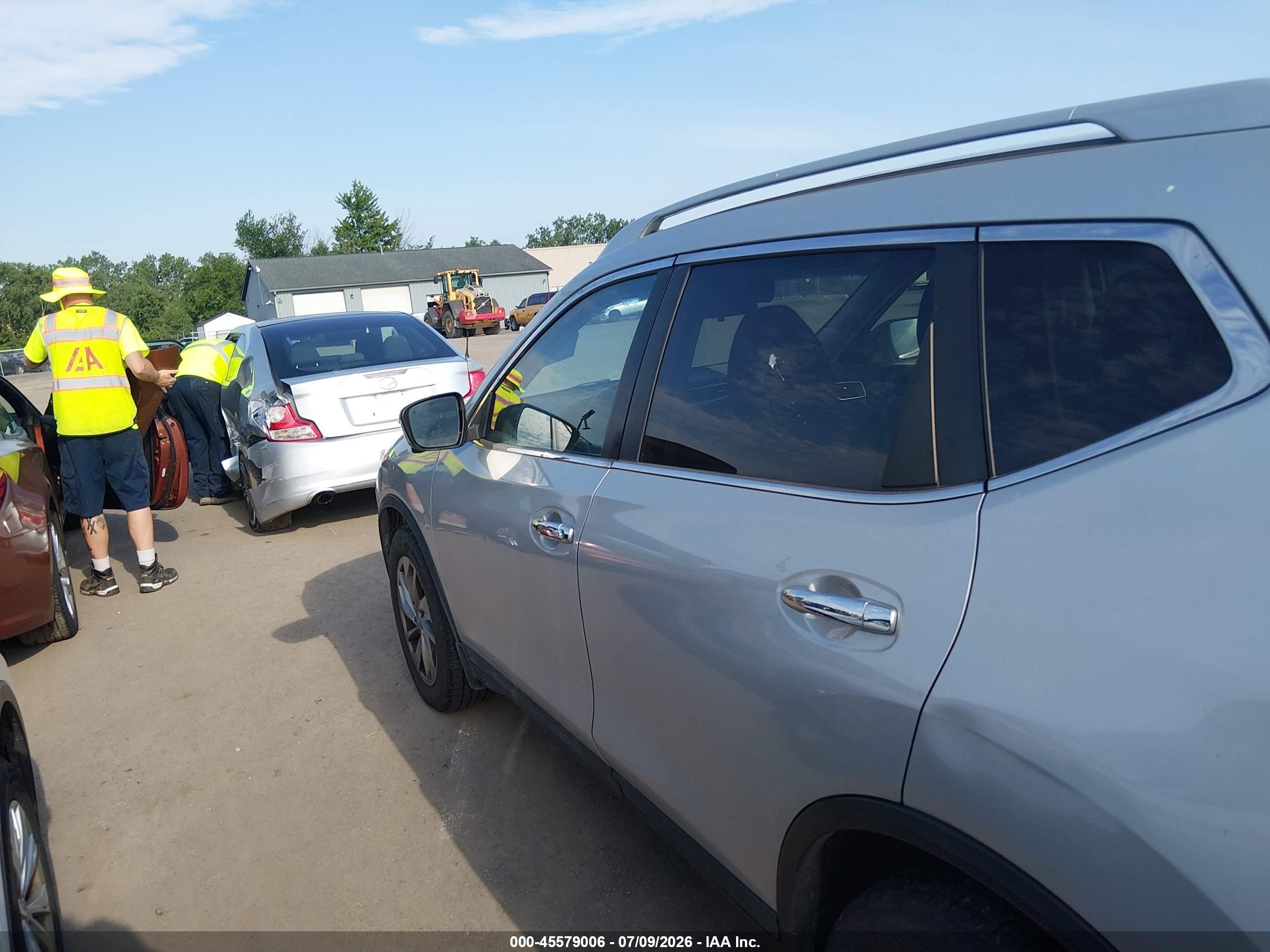 2014 Nissan Rogue Sl Silver vin: 5N1AT2MV1EC851013