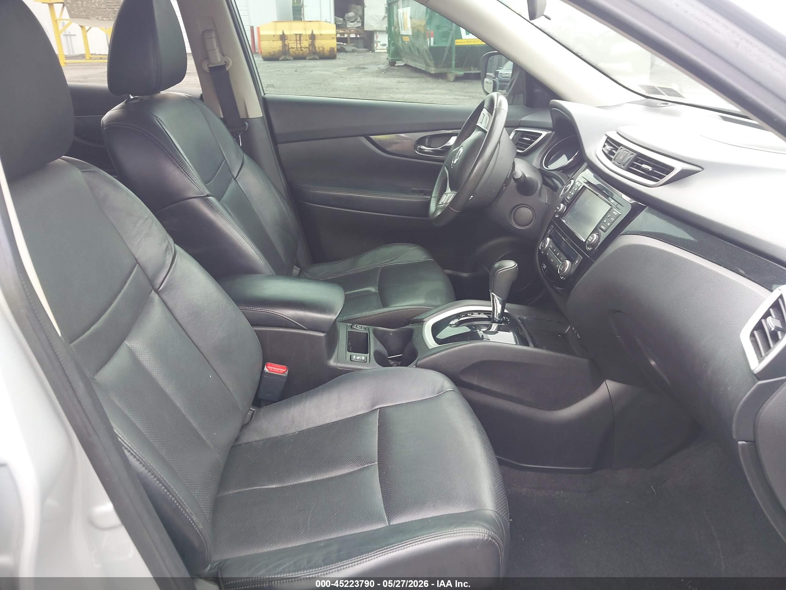 2014 Nissan Rogue Sl Silver vin: 5N1AT2MV1EC853389