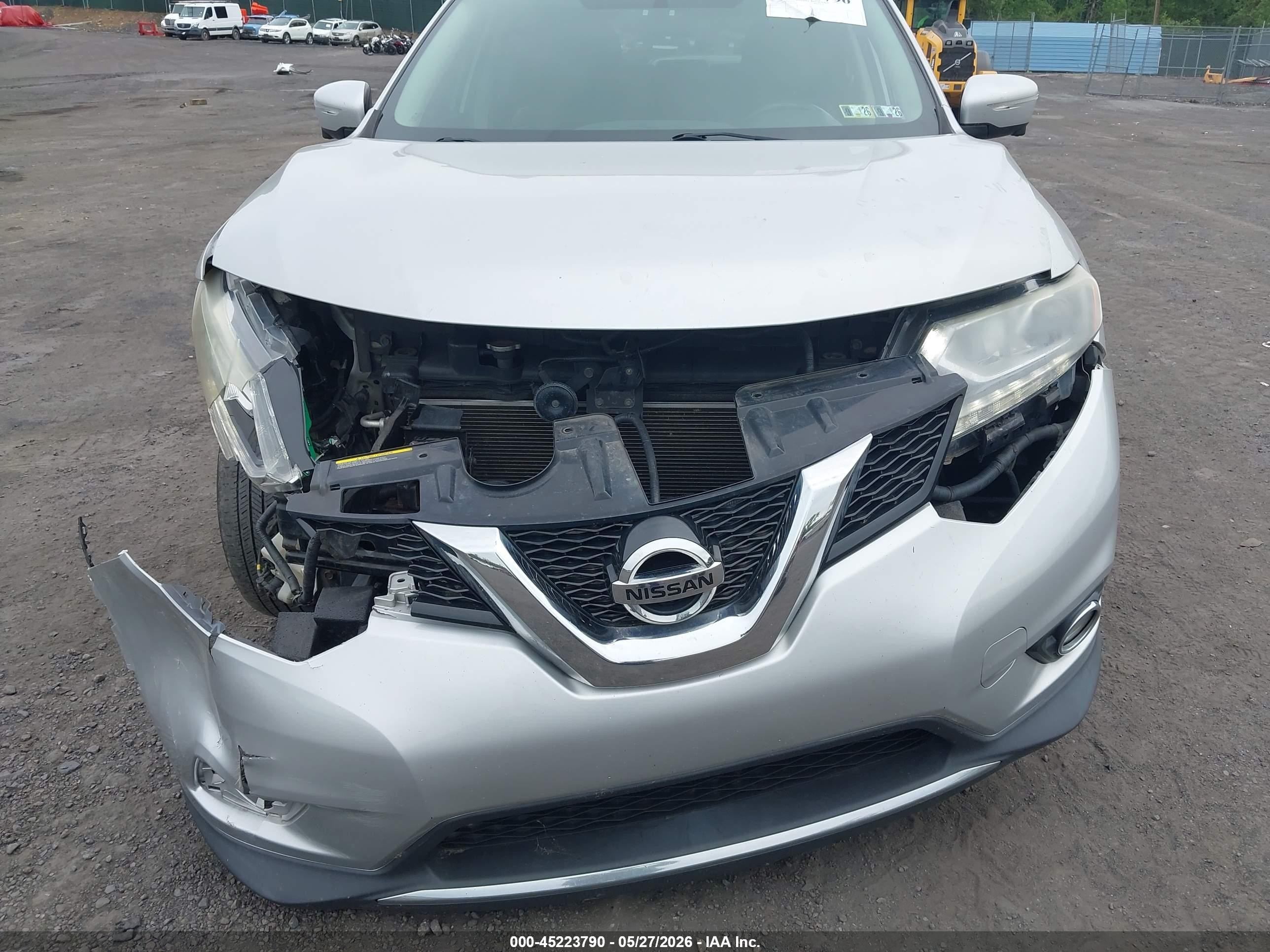 2014 Nissan Rogue Sl Silver vin: 5N1AT2MV1EC853389
