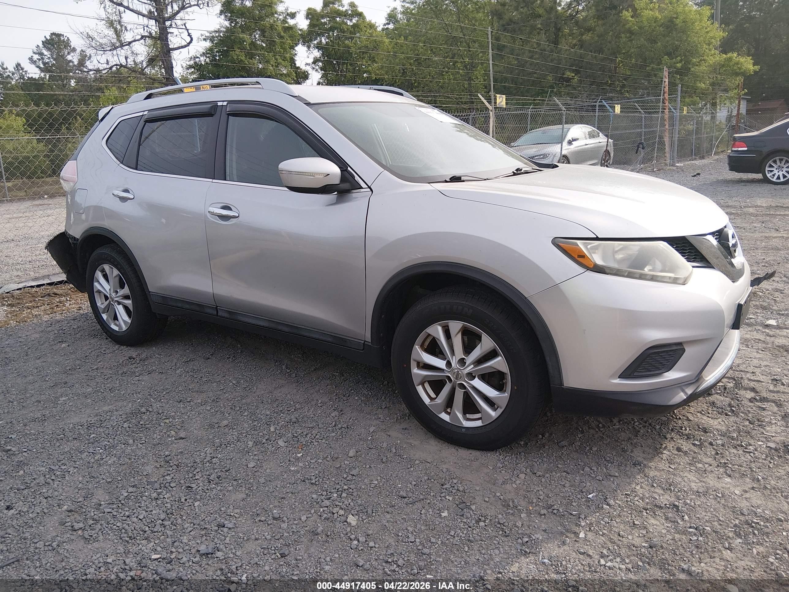 2014 Nissan Rogue Sv Gray vin: 5N1AT2MV1EC859712