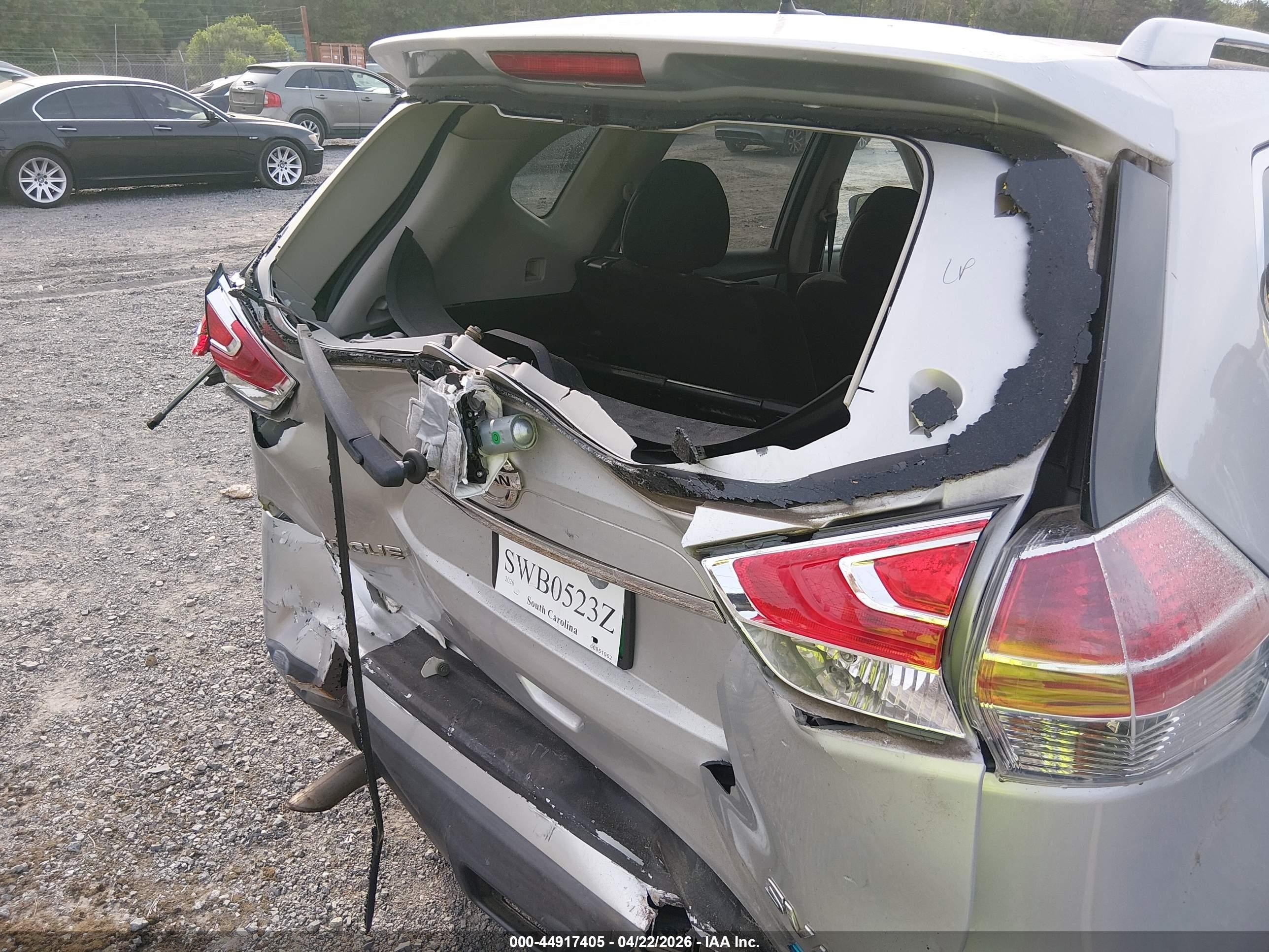 2014 Nissan Rogue Sv Gray vin: 5N1AT2MV1EC859712