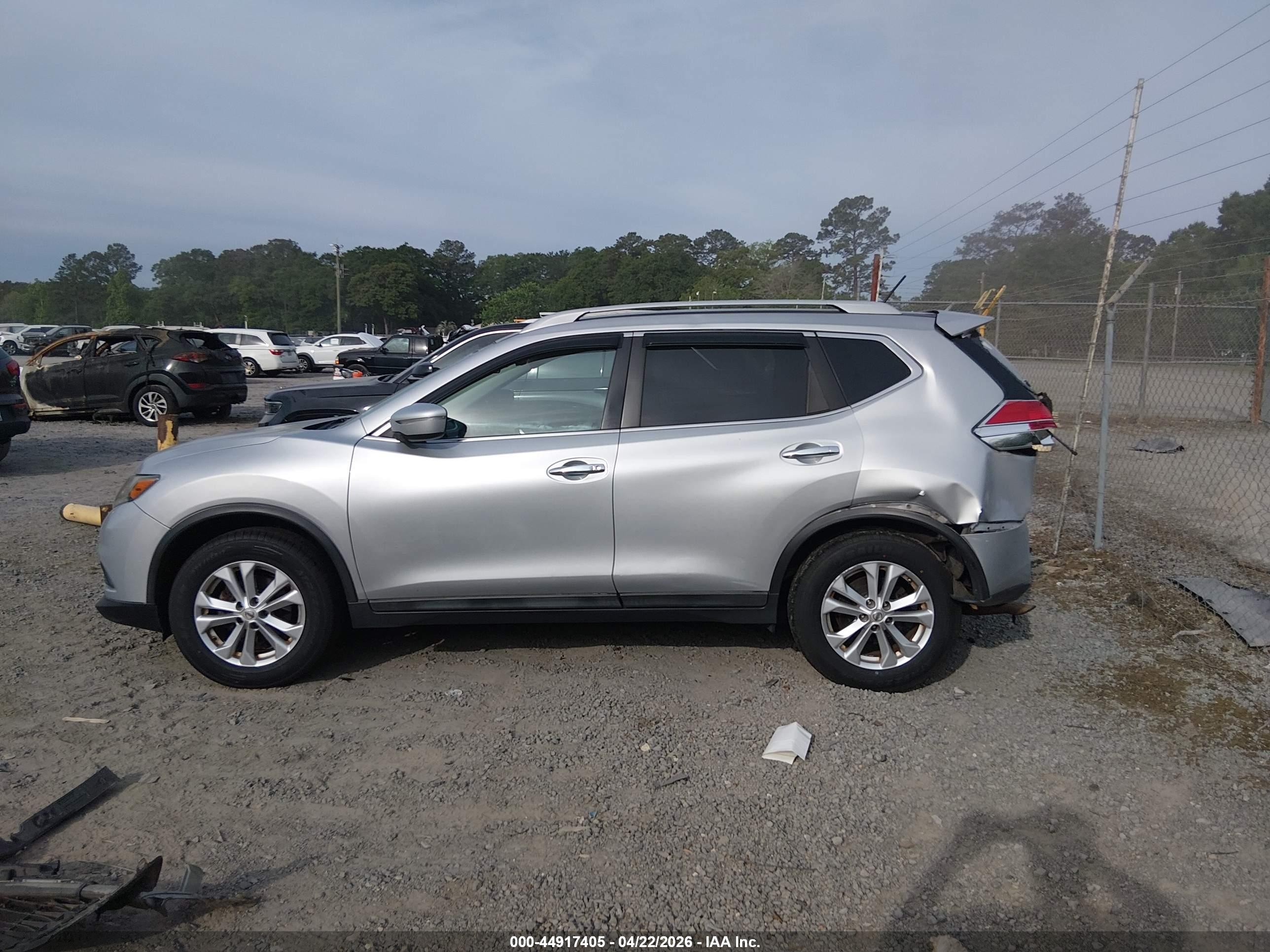 2014 Nissan Rogue Sv Gray vin: 5N1AT2MV1EC859712
