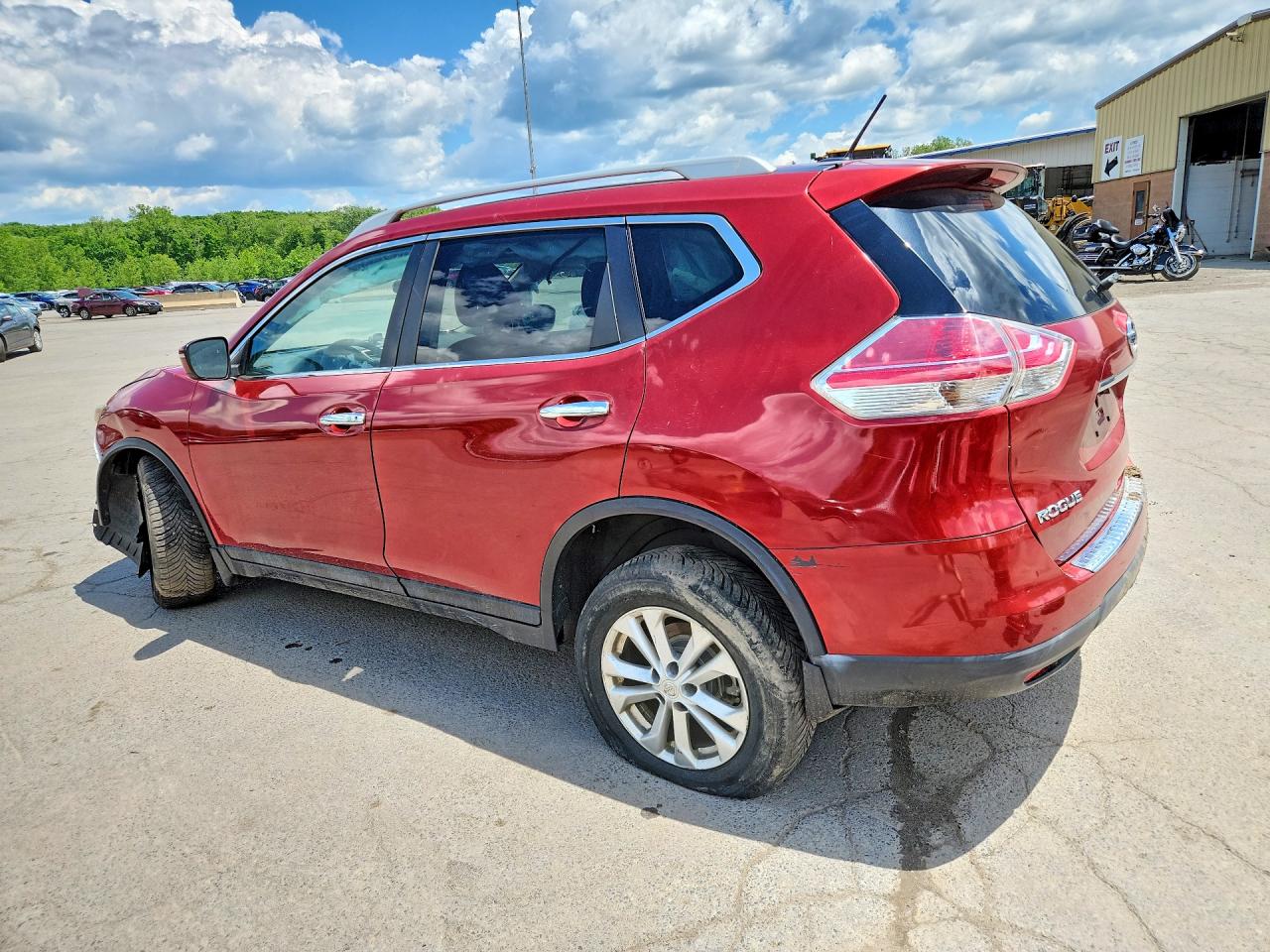 2014 Nissan Rogue Sv Red vin: 5N1AT2MV1EC868250
