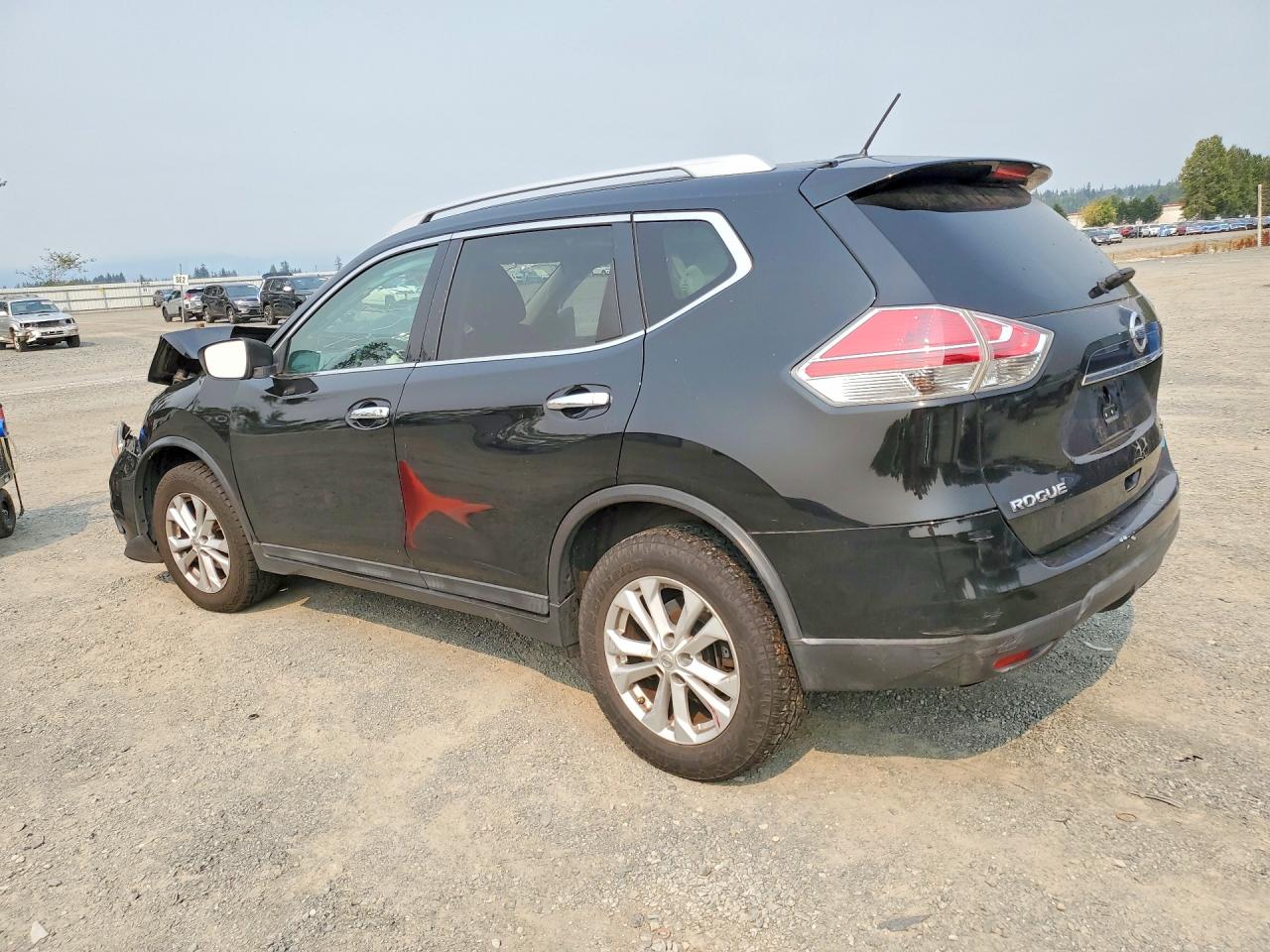 2014 Nissan Rogue Sv Black vin: 5N1AT2MV1EC868278