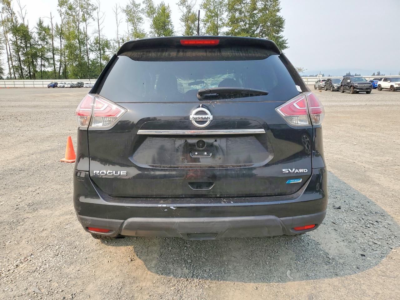 2014 Nissan Rogue Sv Black vin: 5N1AT2MV1EC868278