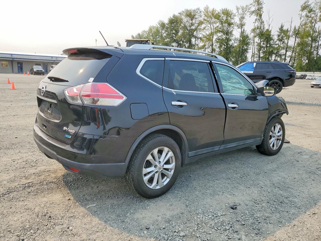 2014 Nissan Rogue Sv Black vin: 5N1AT2MV1EC868278