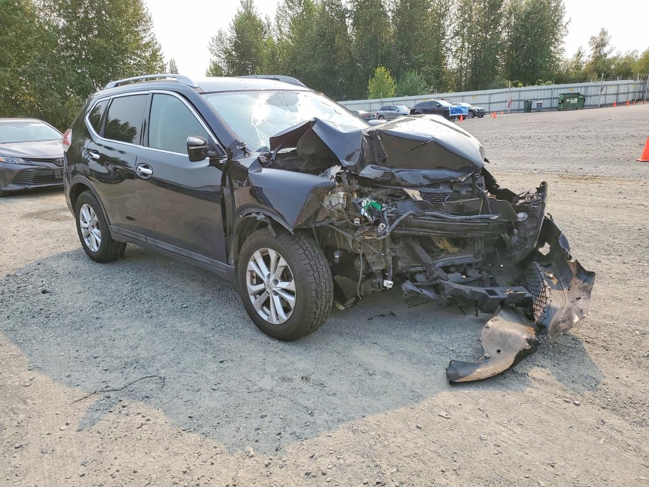 2014 Nissan Rogue Sv Black vin: 5N1AT2MV1EC868278