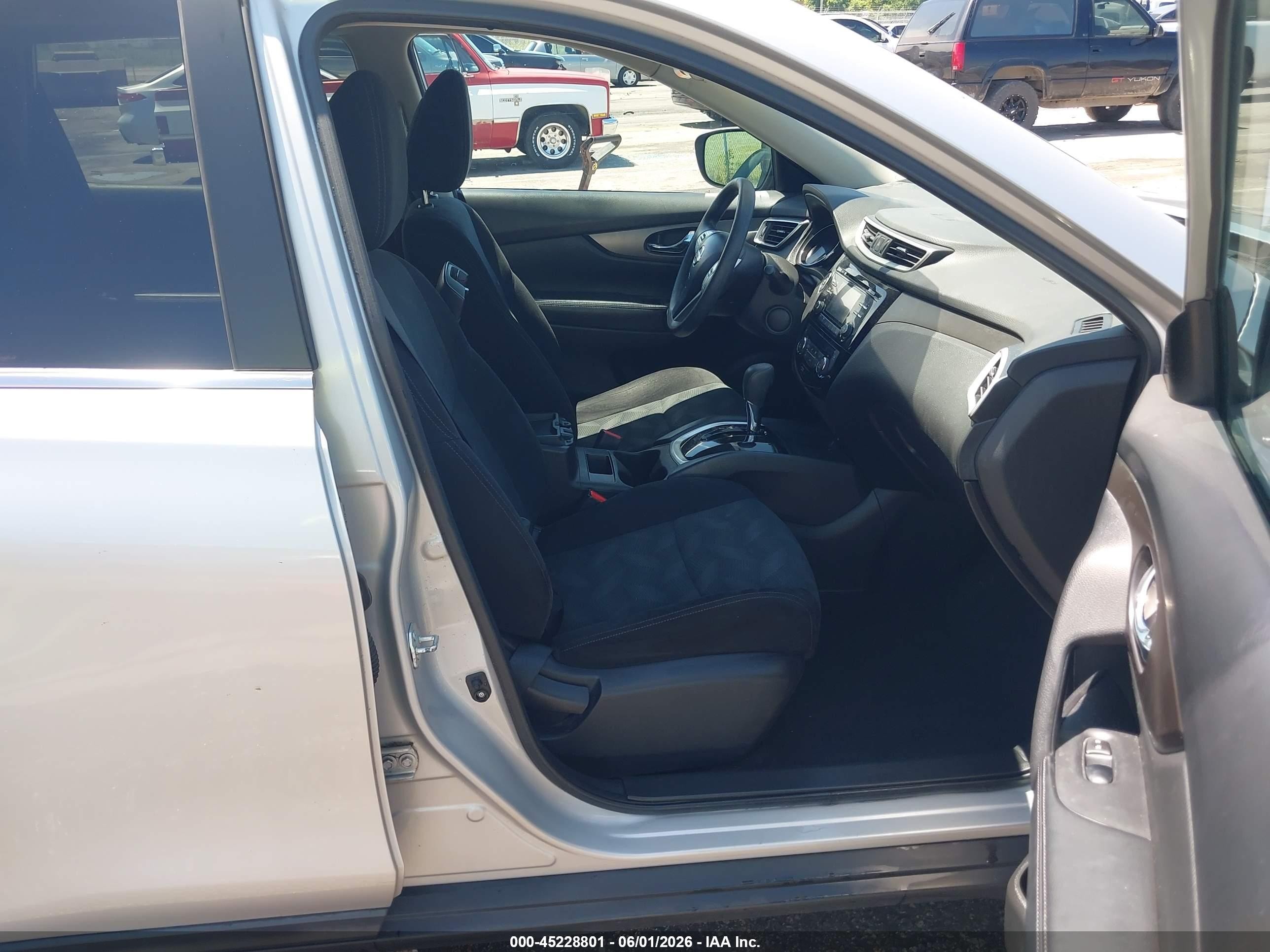 2014 Nissan Rogue Sv Gray vin: 5N1AT2MV1EC872749