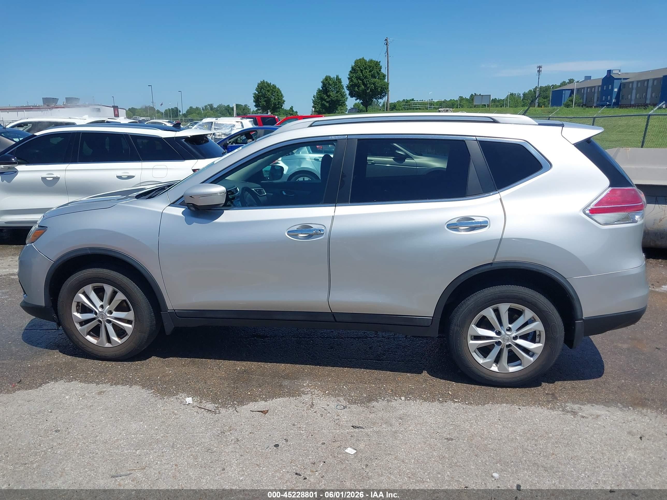 2014 Nissan Rogue Sv Gray vin: 5N1AT2MV1EC872749